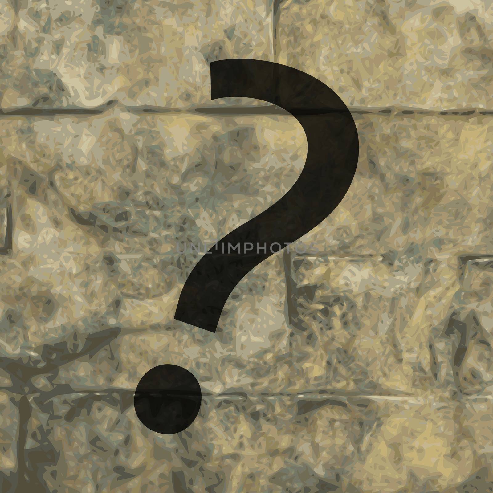 question mark icon Flat with abstract background by serhii_lohvyniuk