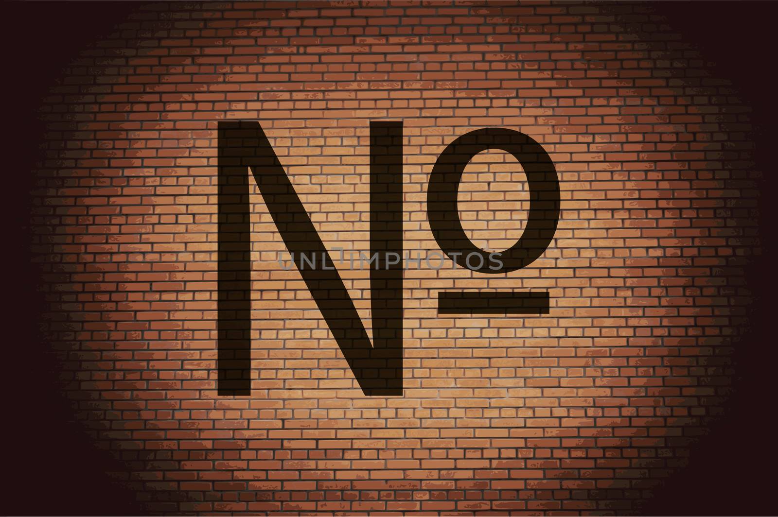 number sign icon Flat with abstract background by serhii_lohvyniuk