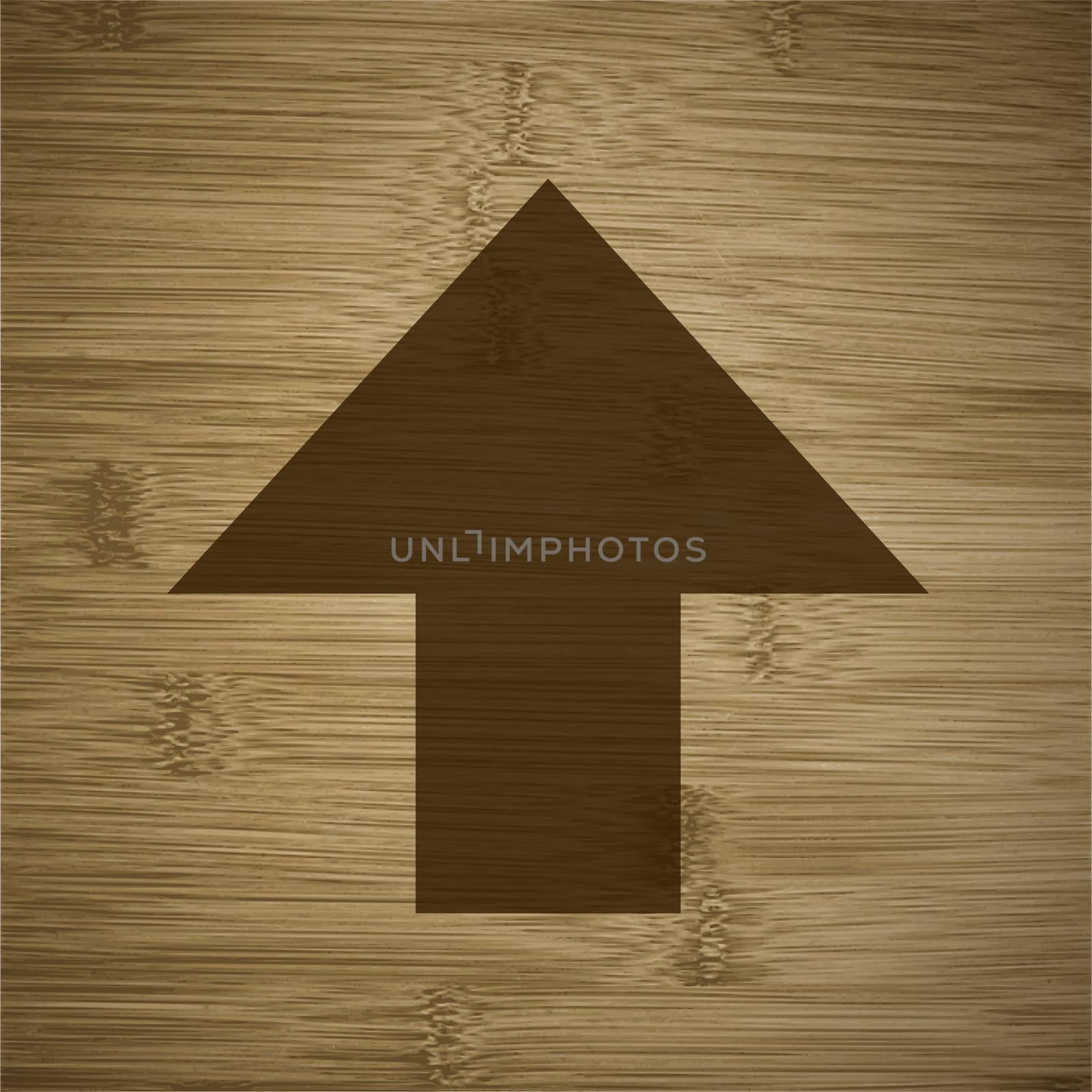 up arrow icon Flat with abstract background by serhii_lohvyniuk