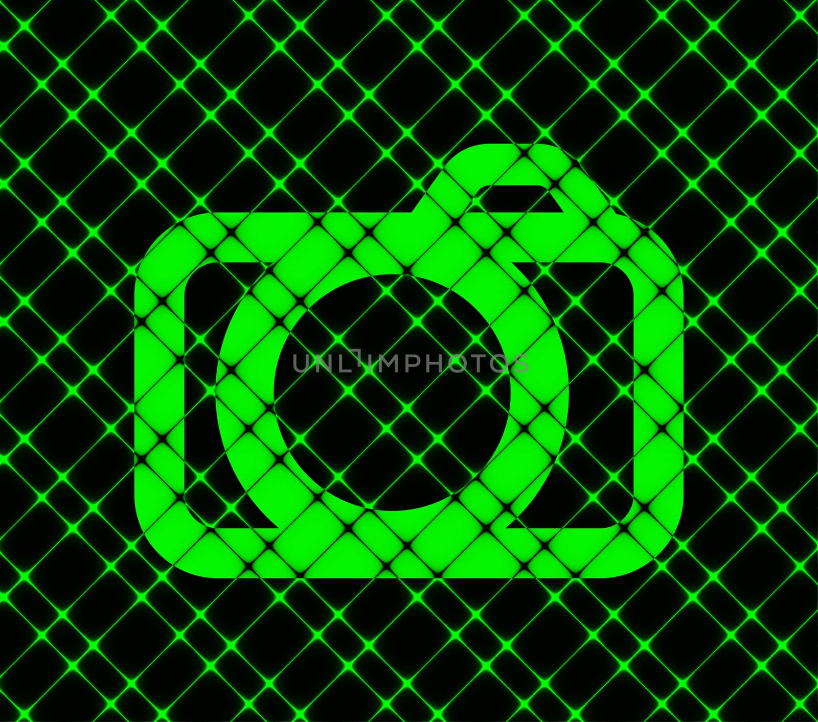 Camera icon Flat with abstract background.