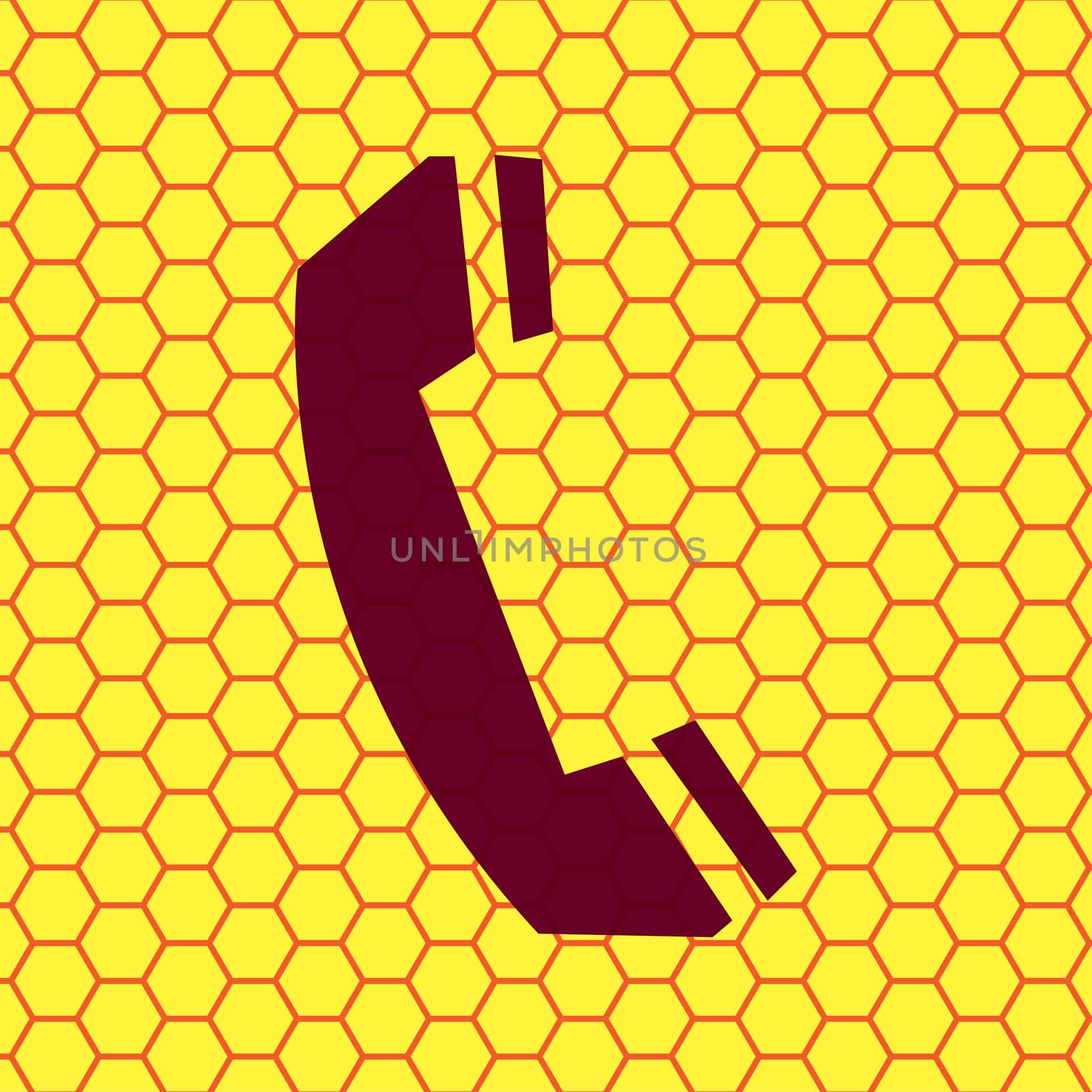 phone icon Flat with abstract background by serhii_lohvyniuk