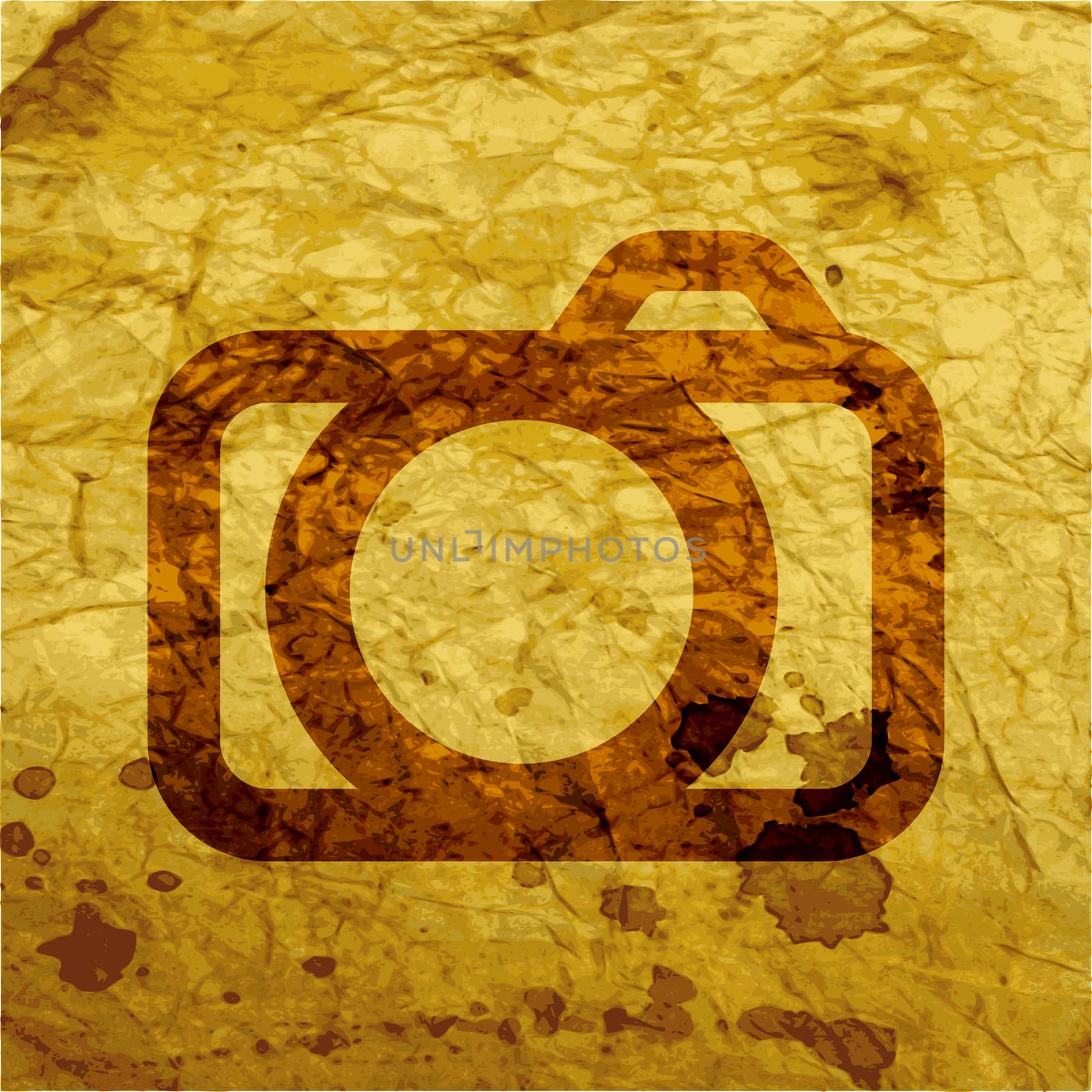 Camera icon Flat with abstract background by serhii_lohvyniuk