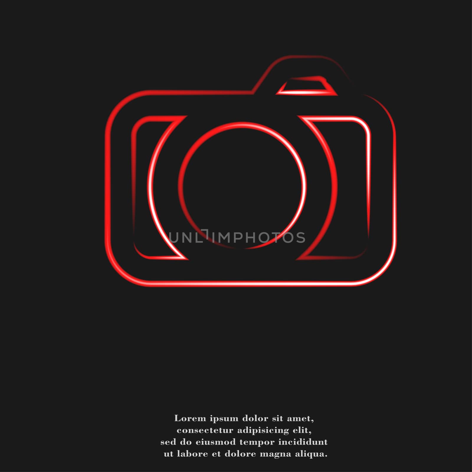 Camera icon Flat with abstract background by serhii_lohvyniuk