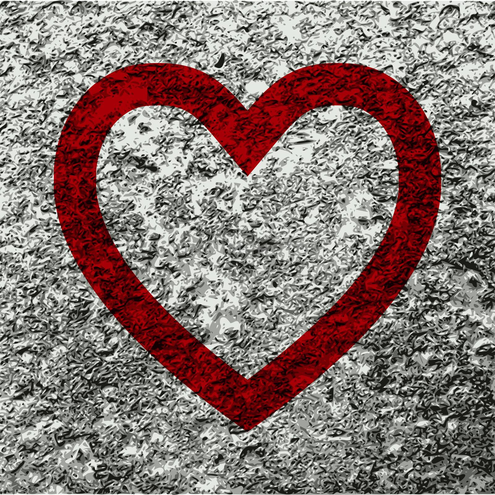 Heart icon Flat with abstract background.