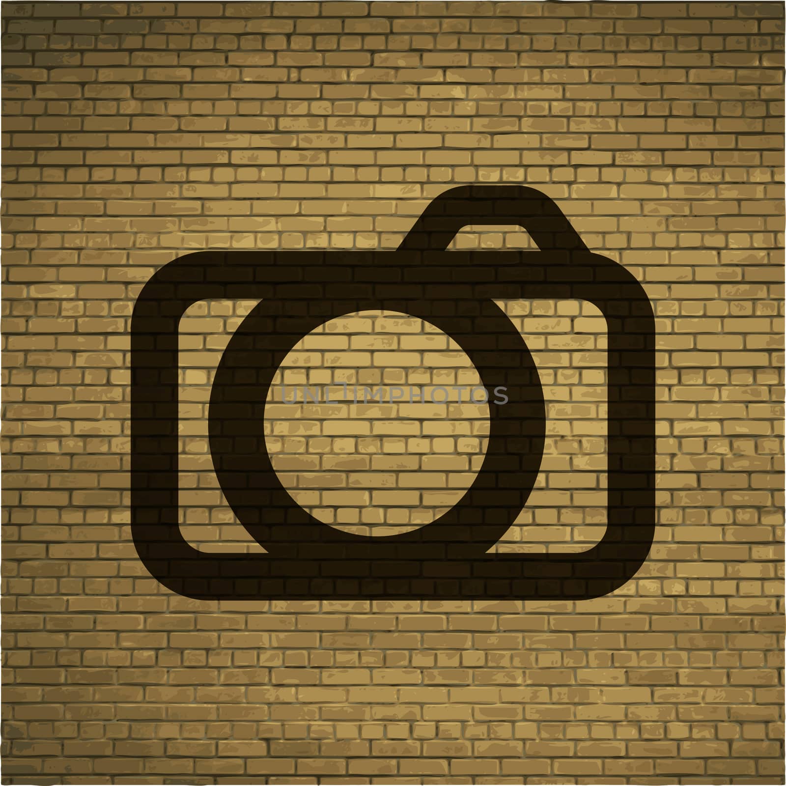 Camera icon Flat with abstract background.