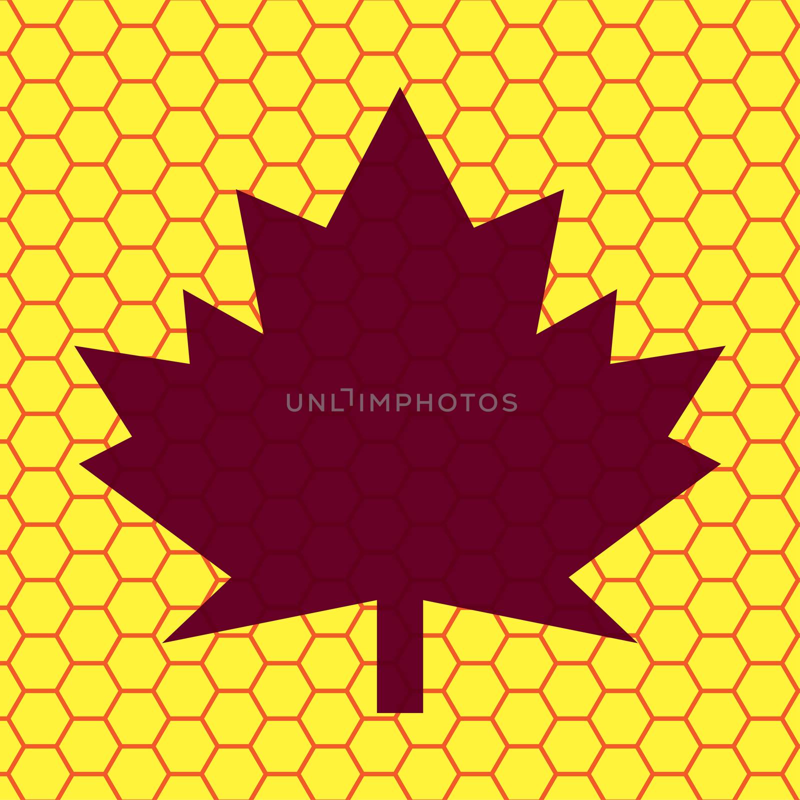 maple Leaf icon Flat with abstract background by serhii_lohvyniuk