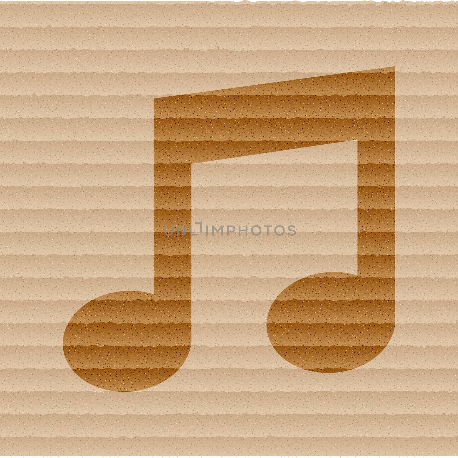 Music Notes Icons Flat with abstract background by serhii_lohvyniuk