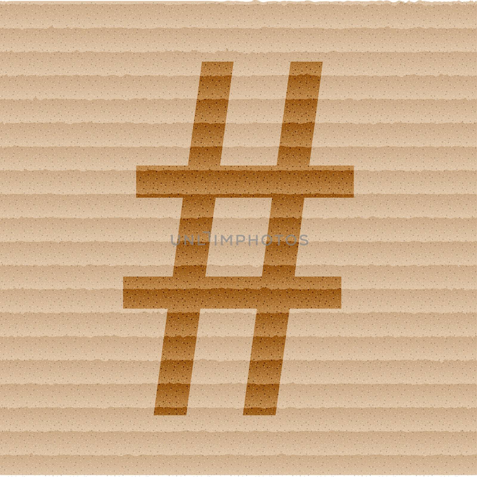 Hashtag Speech icon Flat with abstract background by serhii_lohvyniuk