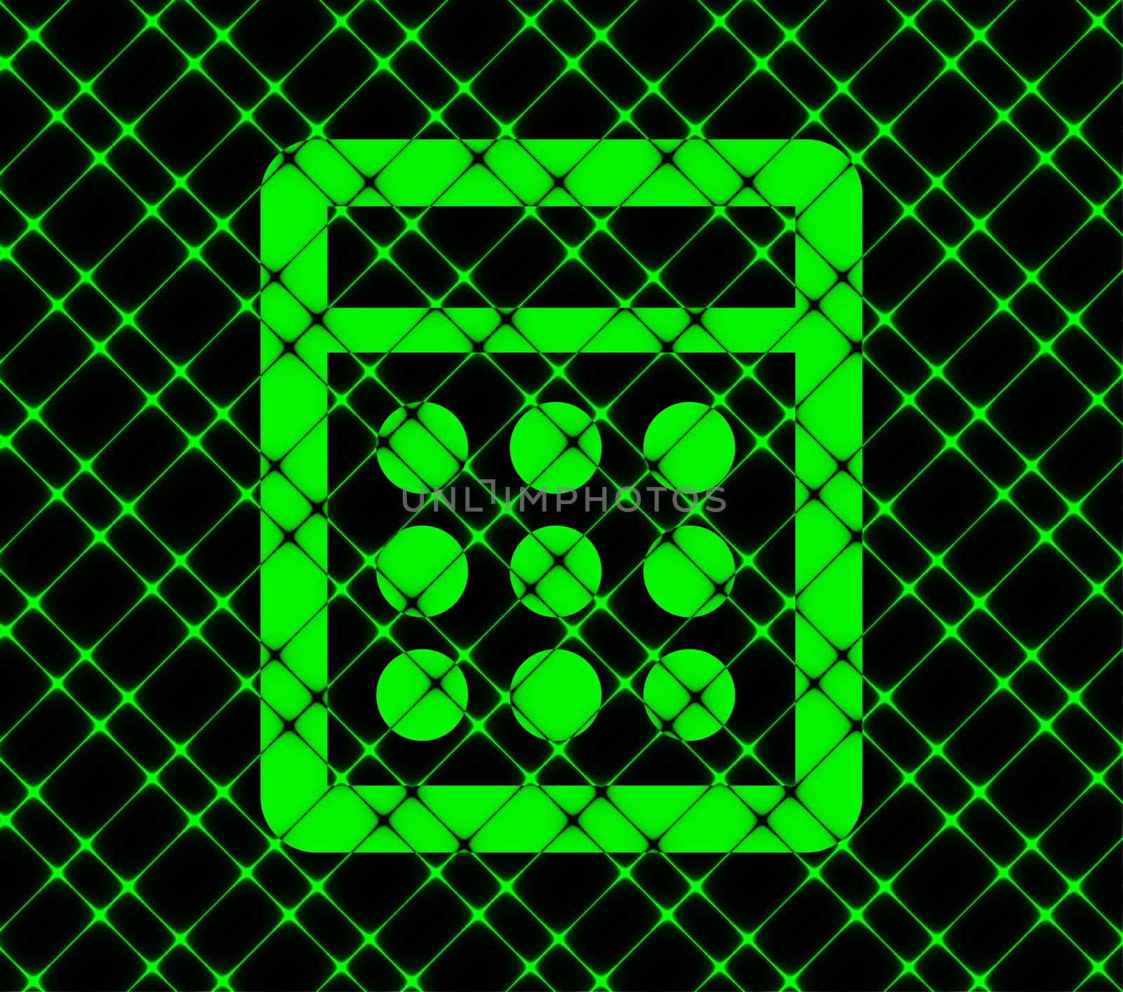 calculator icon flat design with abstract background.
