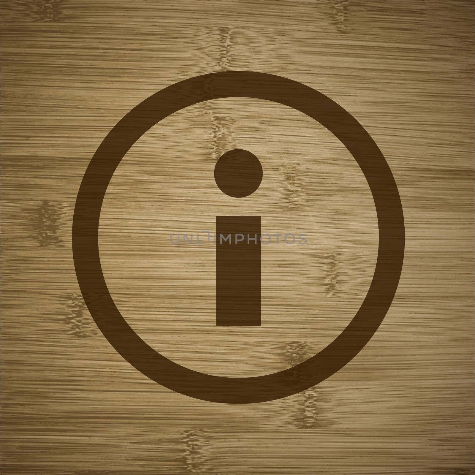 Information sign icon flat design with abstract background.