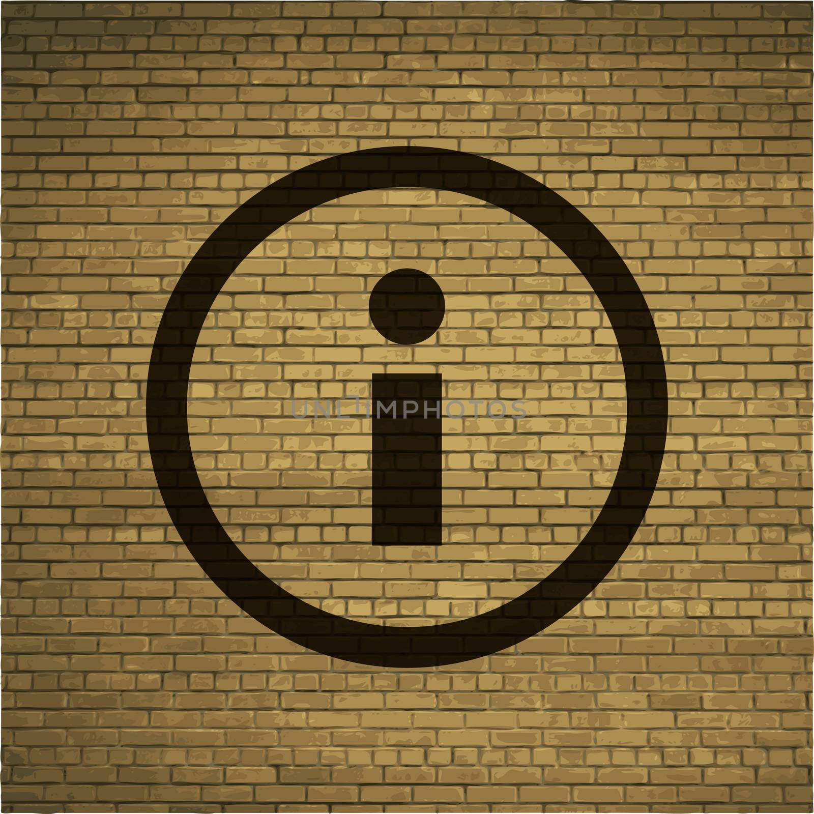 Information sign icon flat design with abstract background.