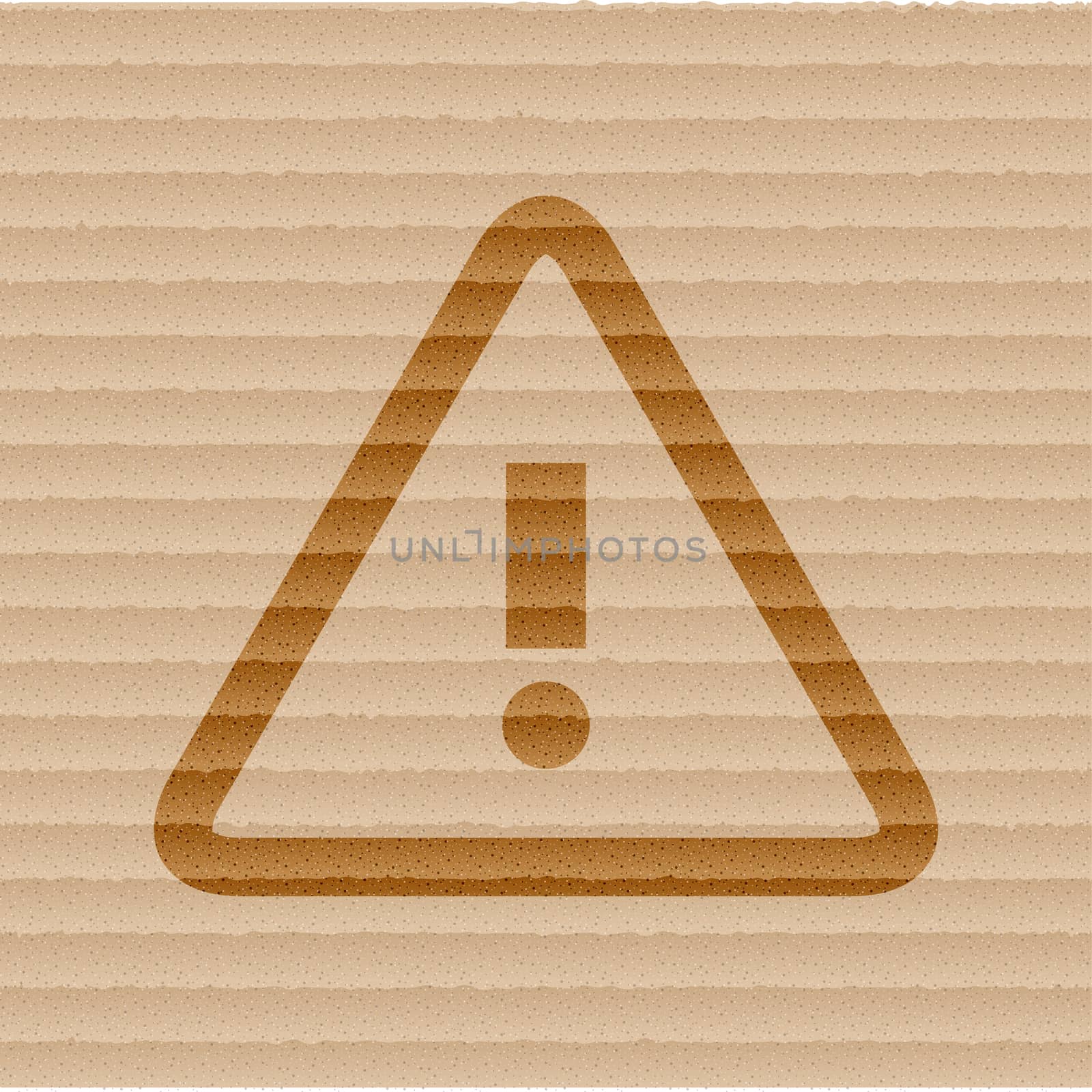 danger. exclamation mark icon flat design with abstract background.