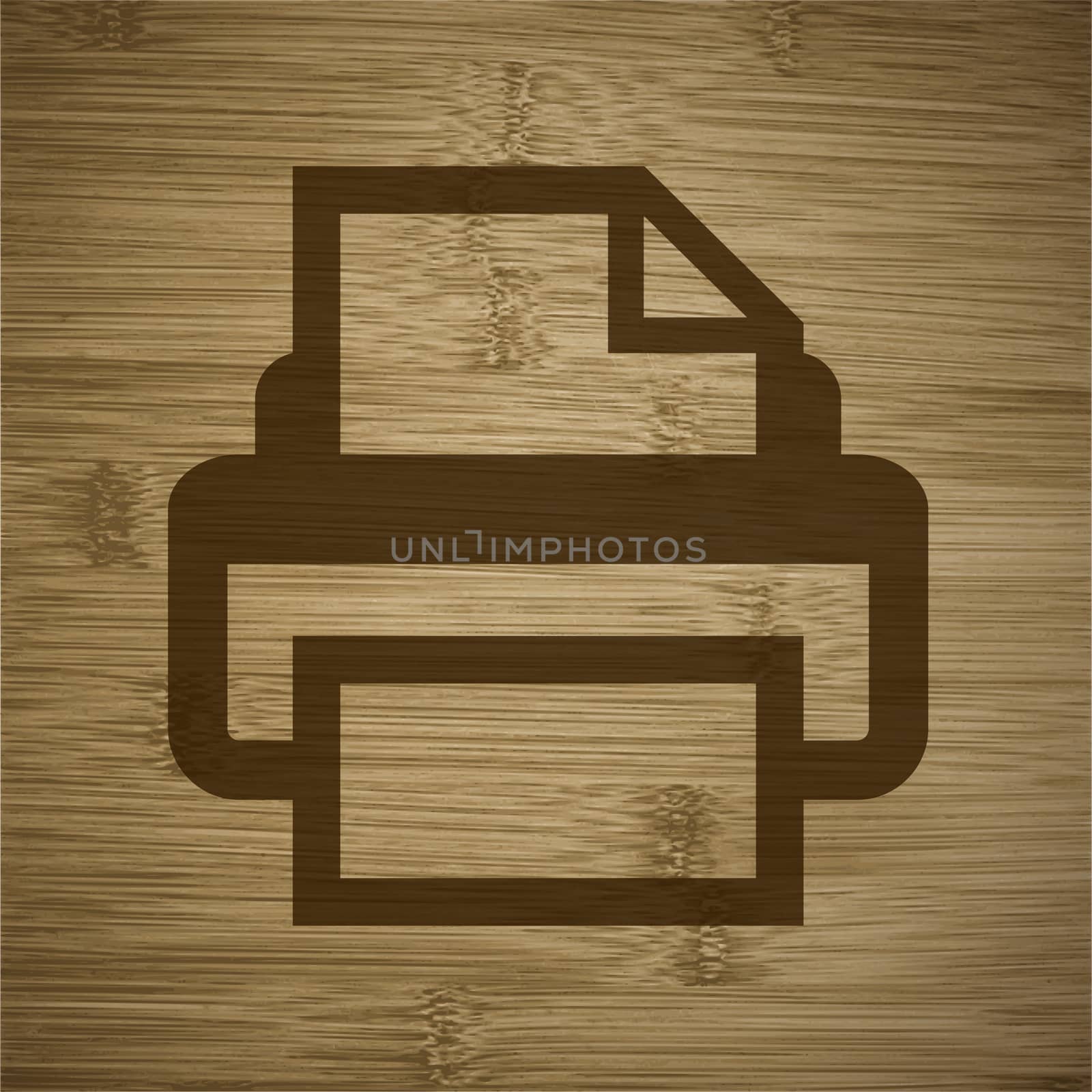 Printer icons Flat with abstract background by serhii_lohvyniuk
