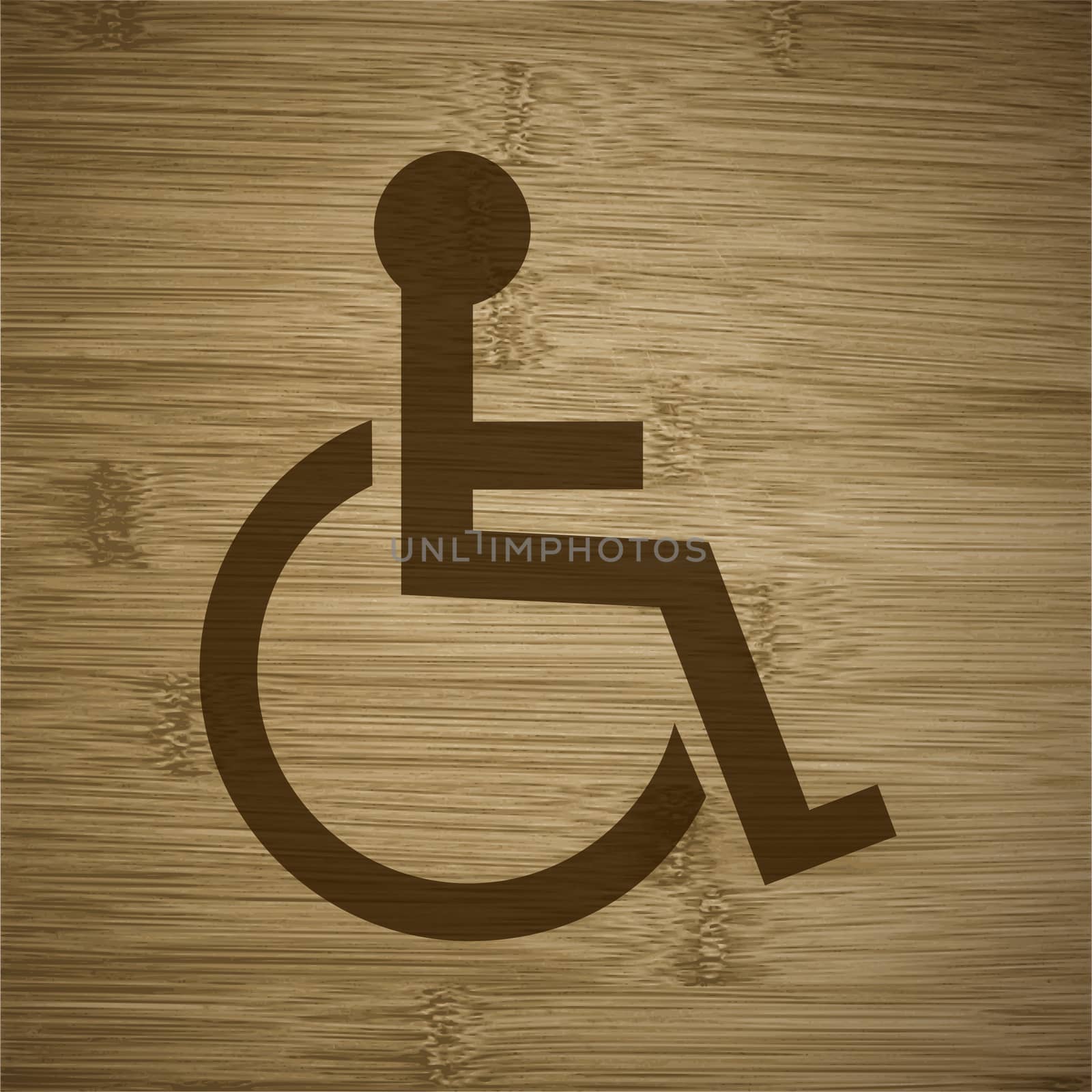 disabled. Flat modern web button and space for your text. by serhii_lohvyniuk