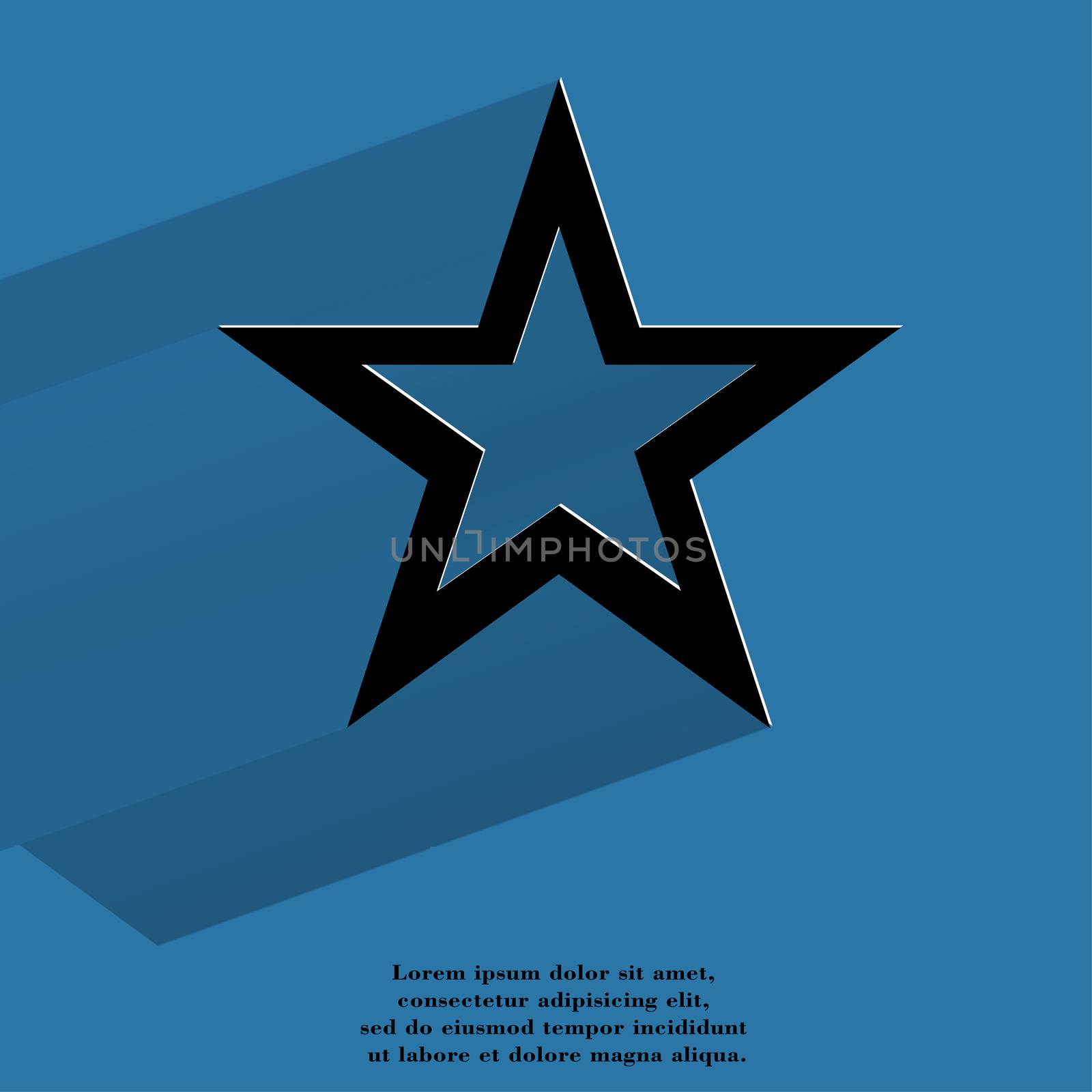 star web icon, flat design by serhii_lohvyniuk