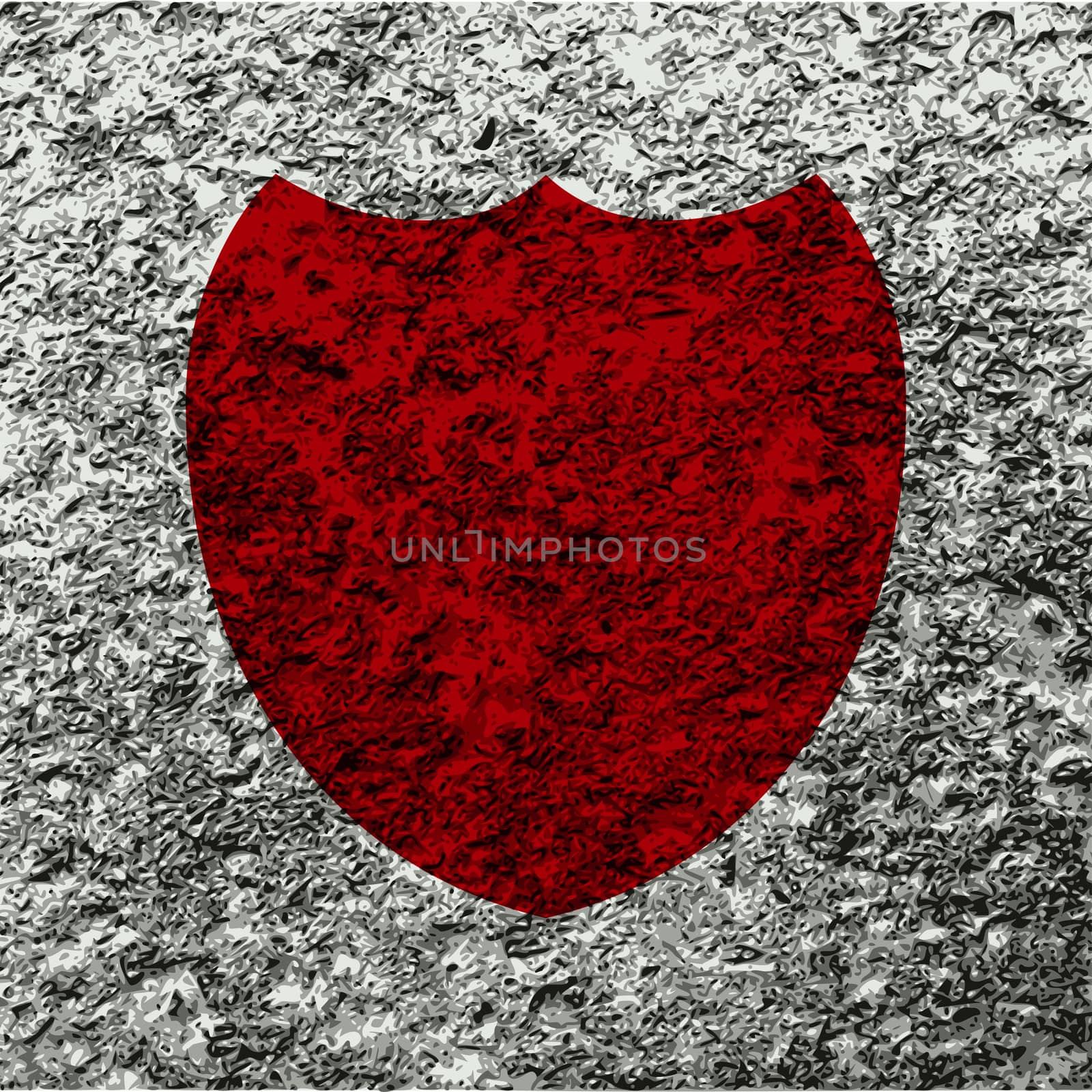 Shield protection icon flat design with abstract background by serhii_lohvyniuk