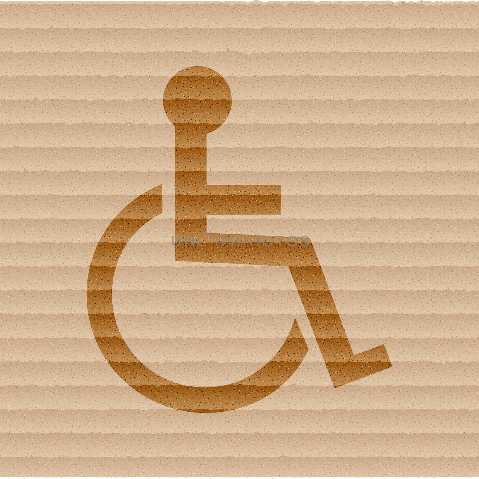 disabled. Flat modern web button and space for your text. by serhii_lohvyniuk