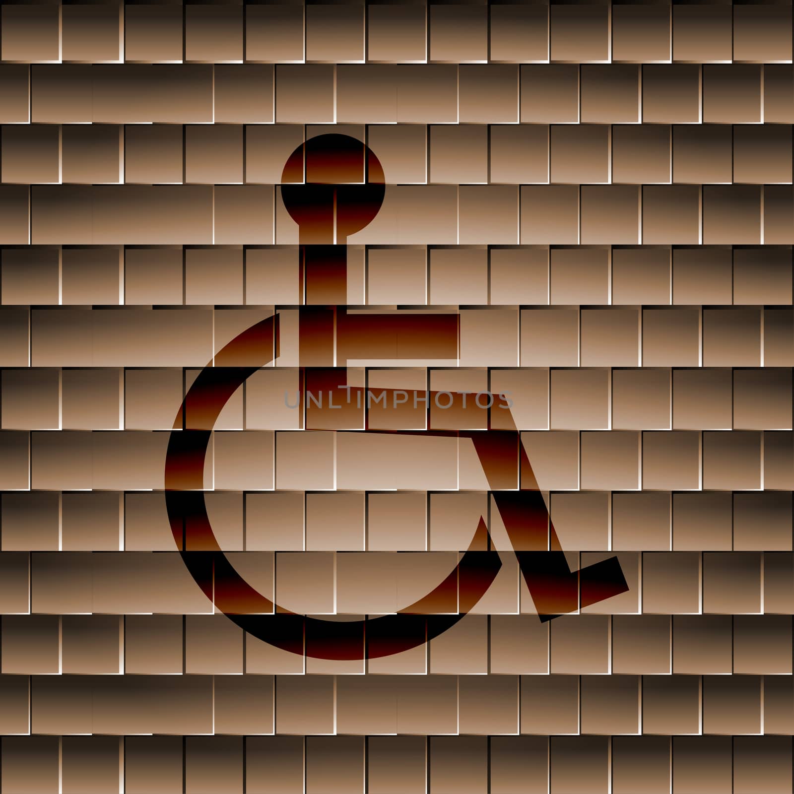 disabled. Flat modern web button and space for your text. .