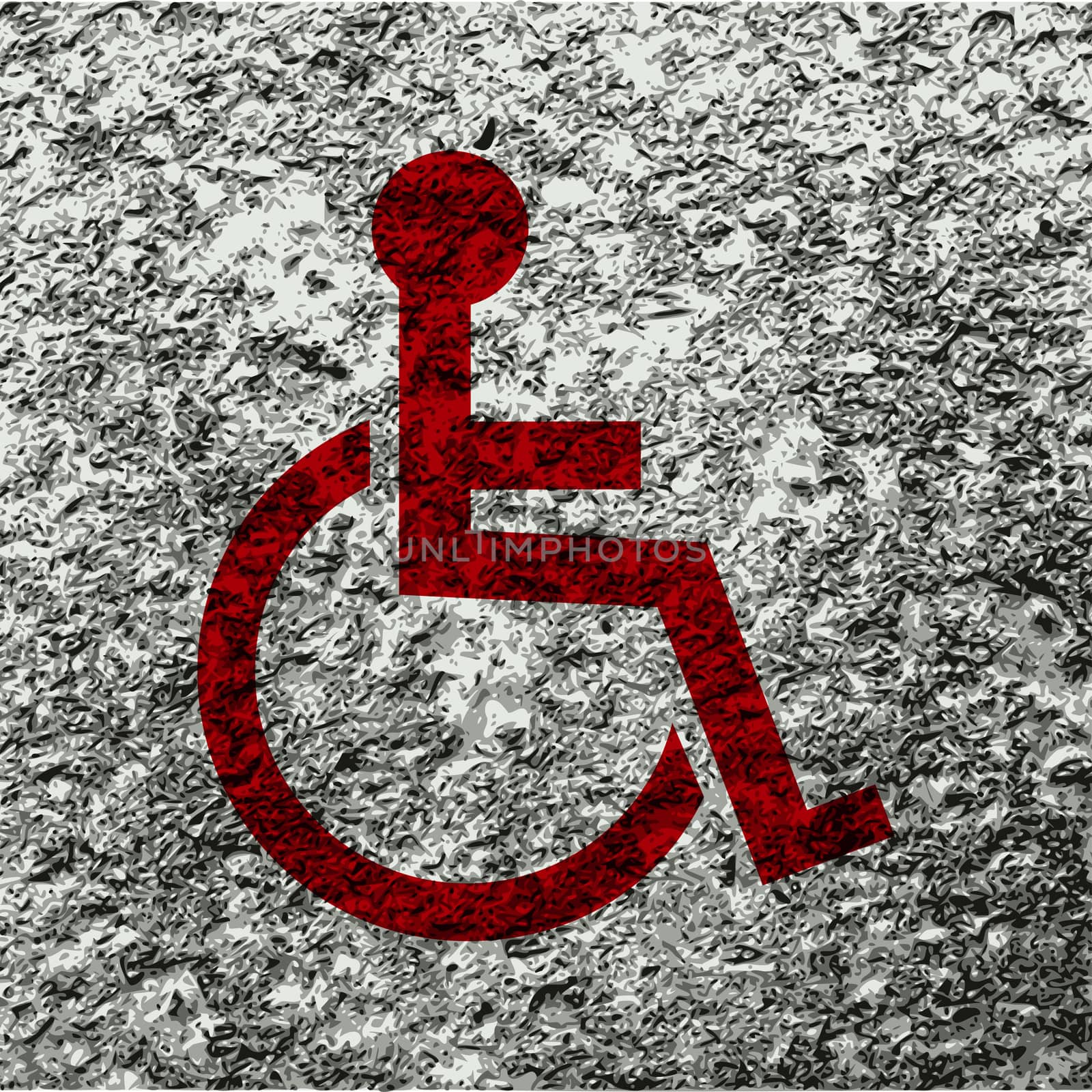 disabled. Flat modern web button and space for your text. by serhii_lohvyniuk