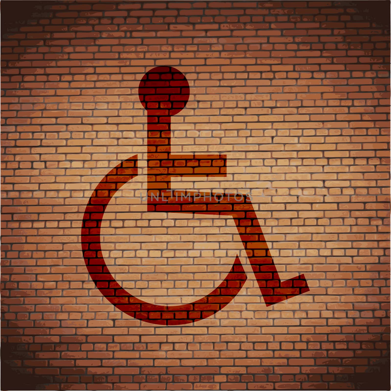 disabled. Flat modern web button and space for your text. .