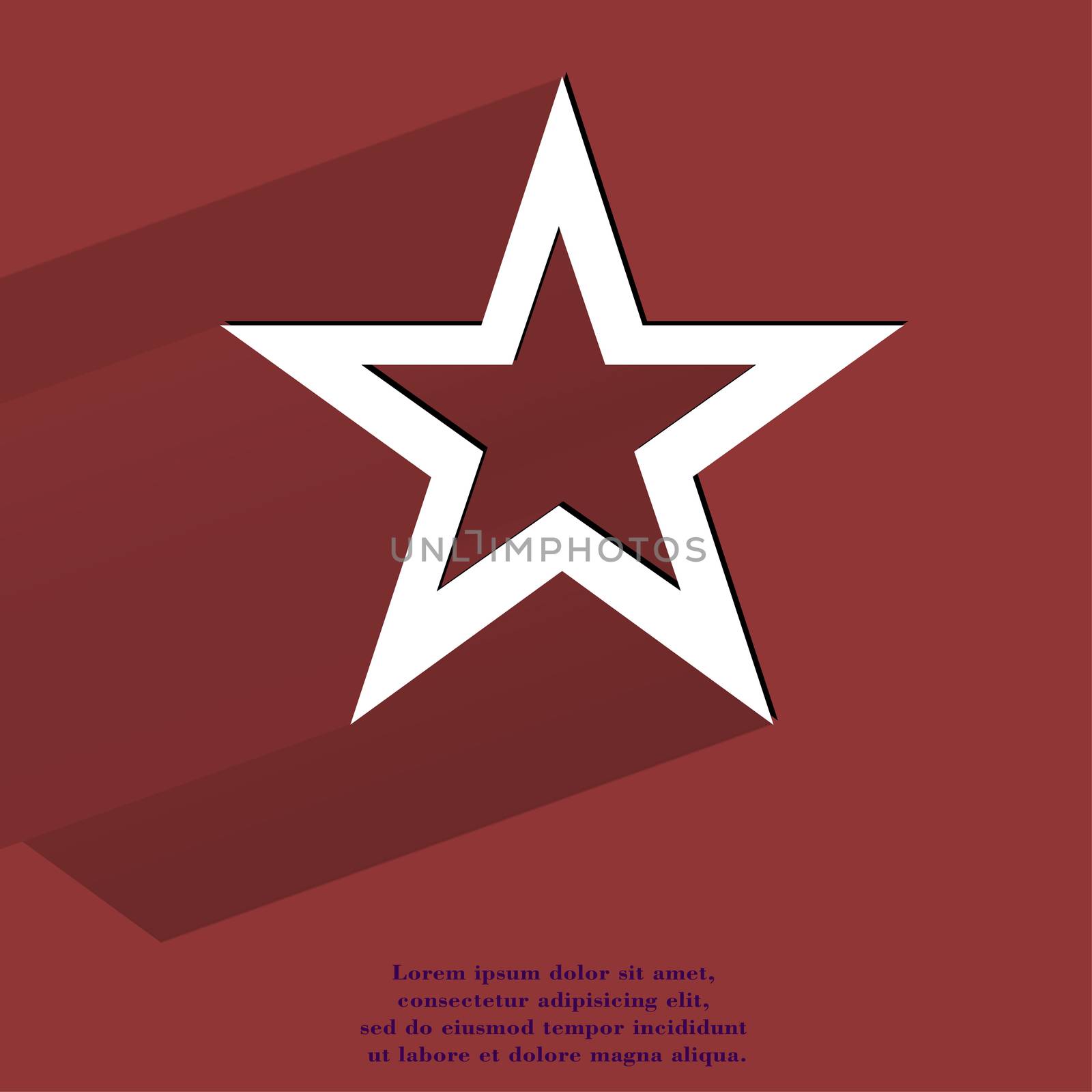 star web icon, flat design by serhii_lohvyniuk