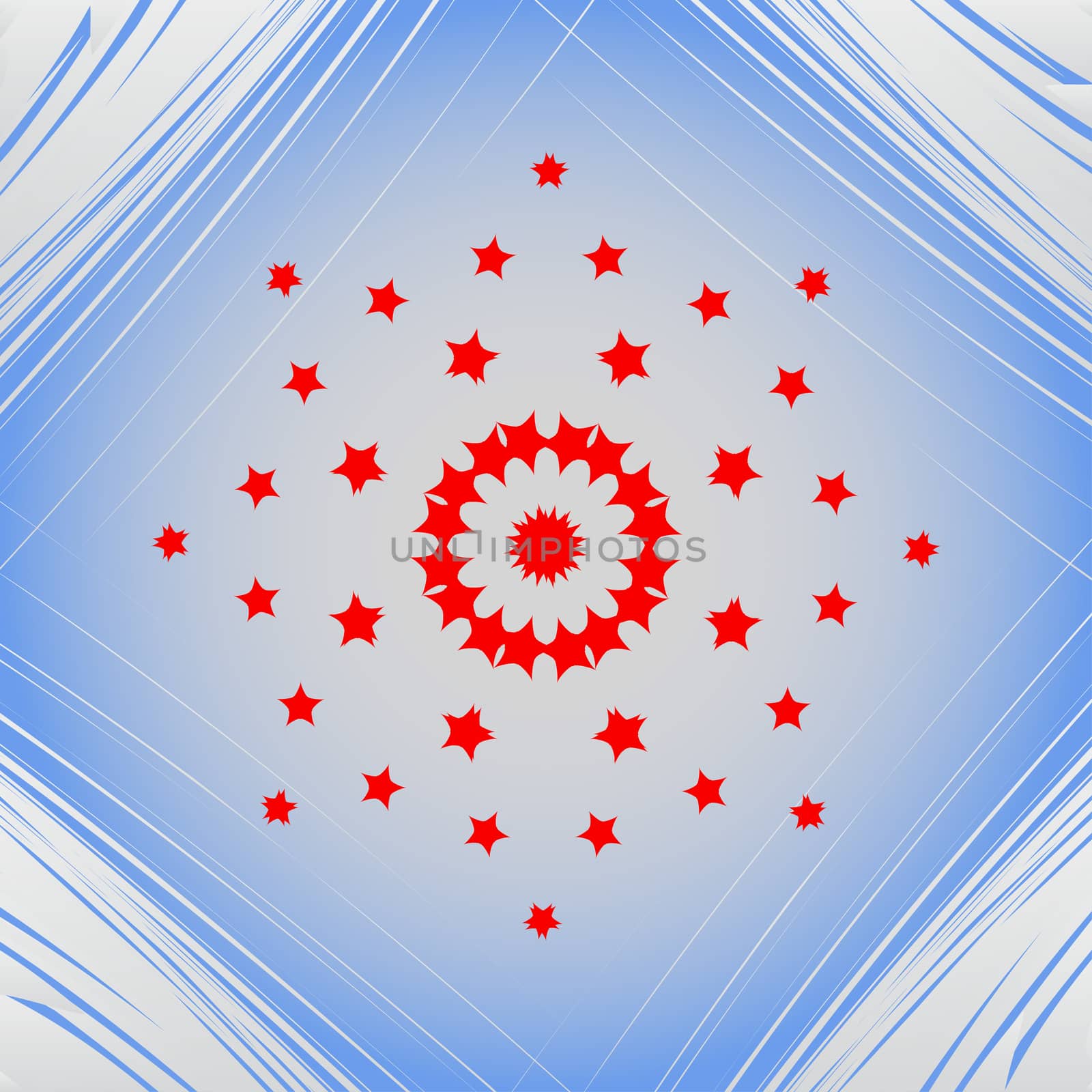 star web icon on a flat geometric abstract background .  illustration. 