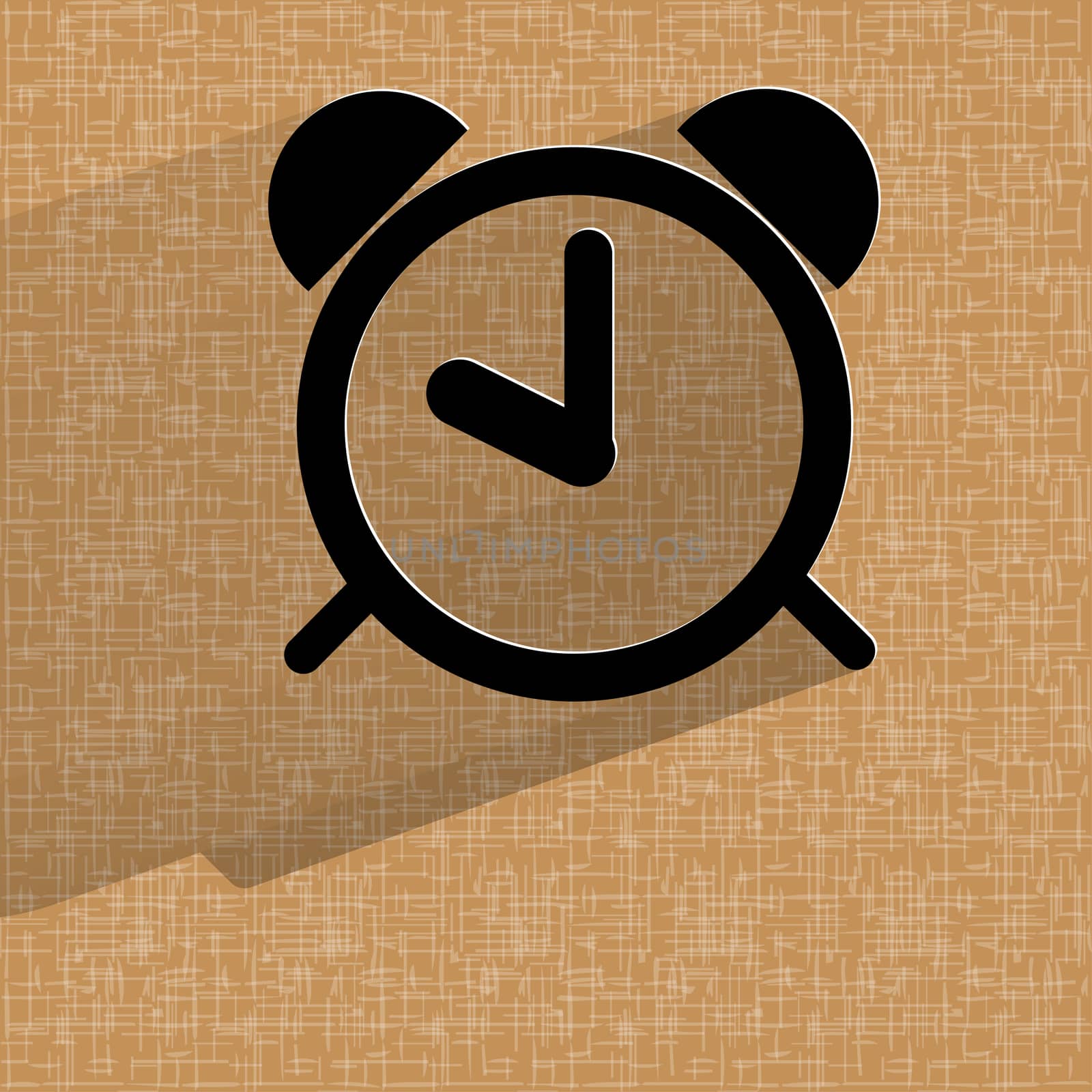 alarm clock. Flat modern web design on a flat geometric abstract background  by serhii_lohvyniuk