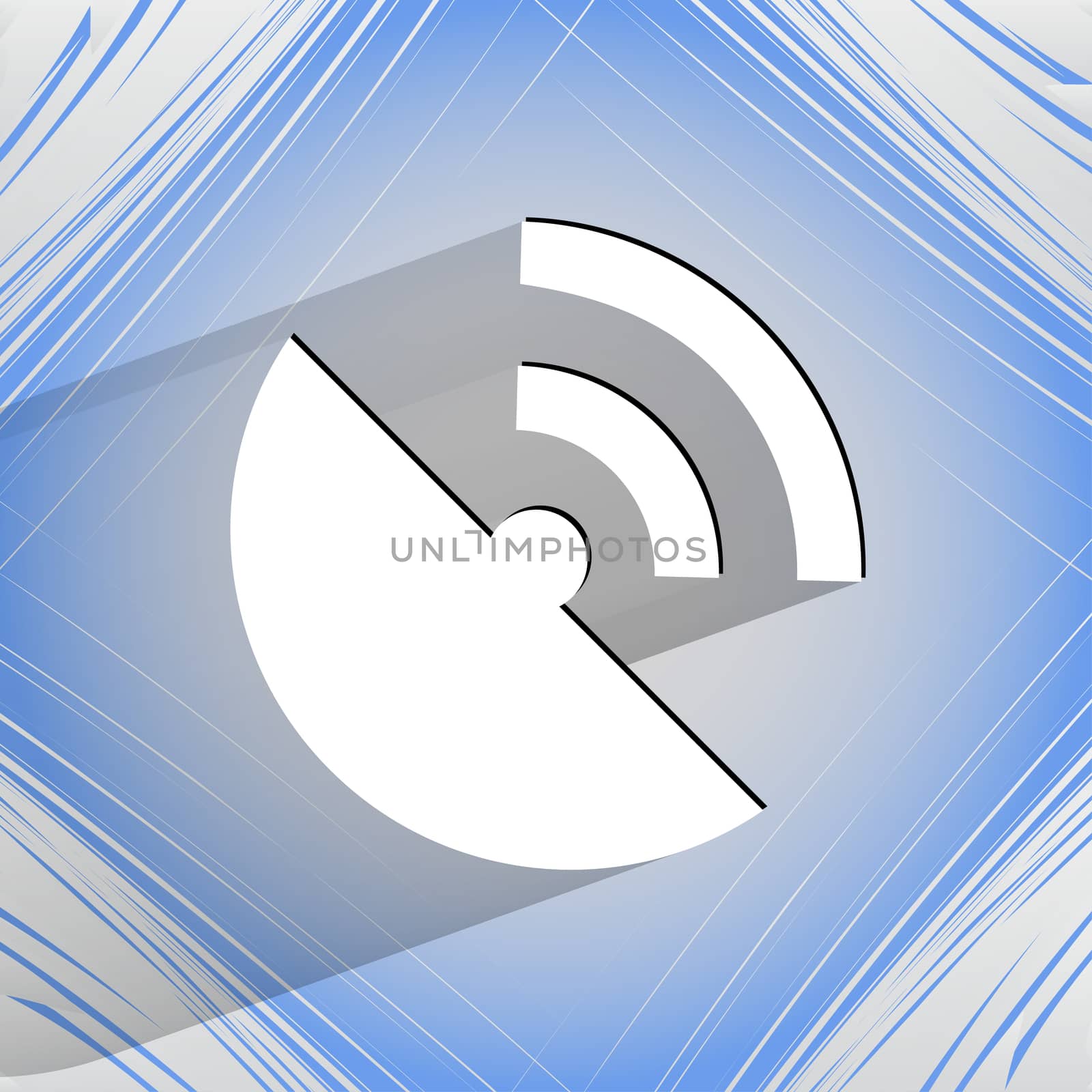 GPS.Flat modern web button  on a flat geometric abstract background  by serhii_lohvyniuk
