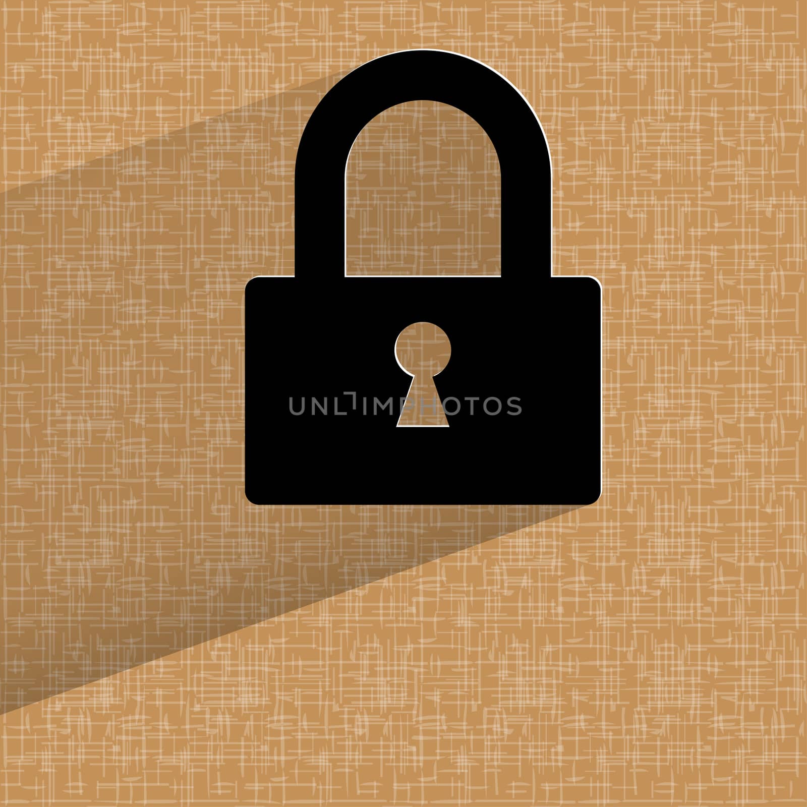 padlock. Flat modern web design on a flat geometric abstract background  by serhii_lohvyniuk