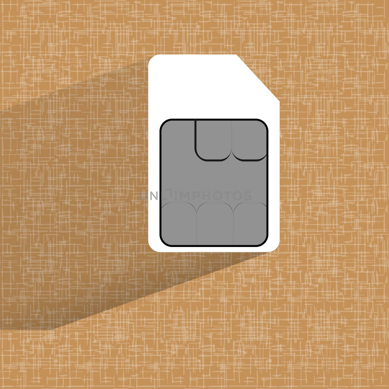 SIM card. Flat modern web button on a flat geometric abstract background  by serhii_lohvyniuk