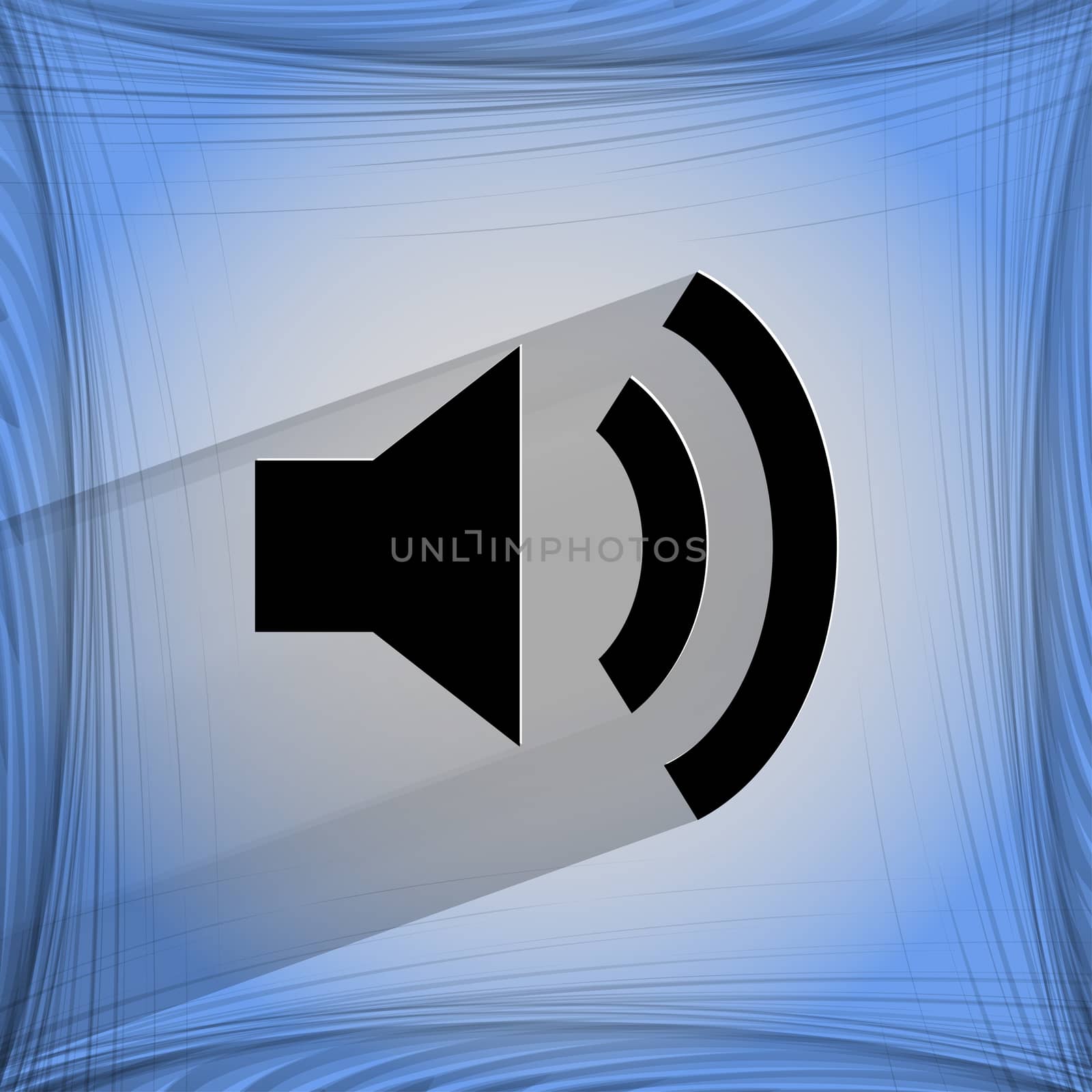 Speaker. Flat modern web design on a flat geometric abstract background . 