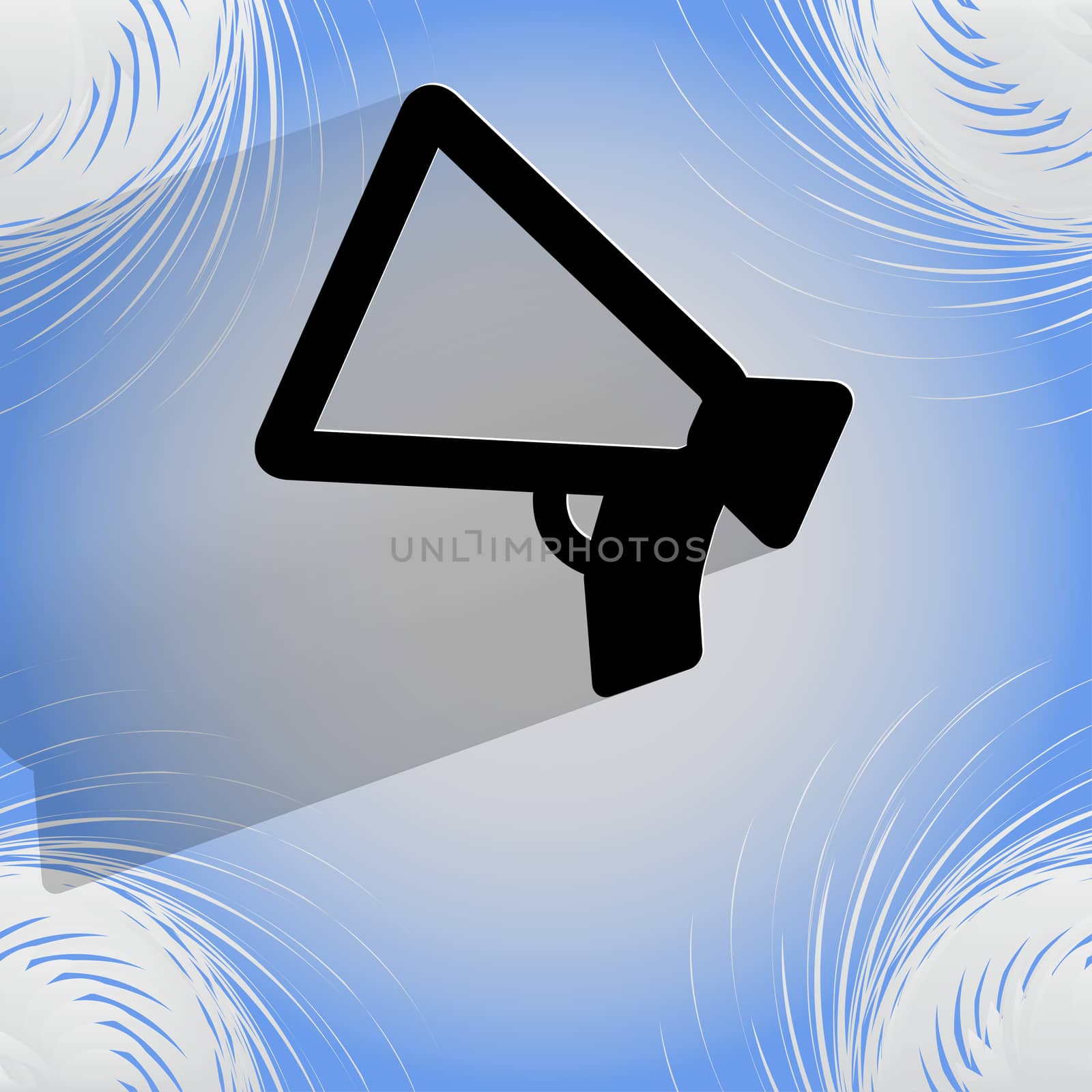 Mouthpiece. Flat modern web design on a flat geometric abstract background  by serhii_lohvyniuk