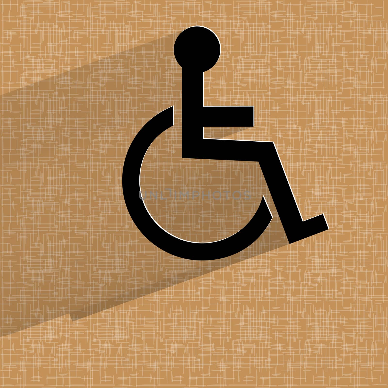 disabled. Flat modern web design on a flat geometric abstract background  by serhii_lohvyniuk