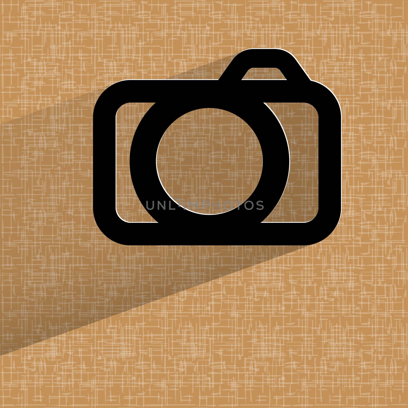 Camera. Flat modern web design on a flat geometric abstract background . 