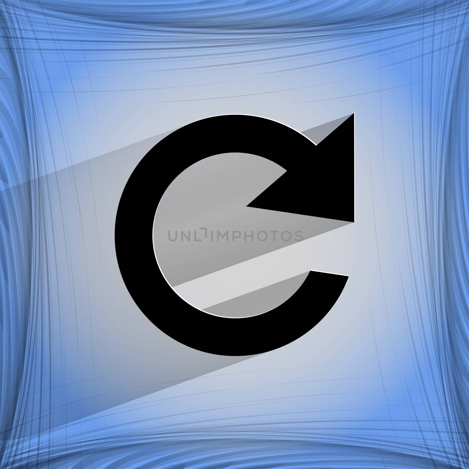 arrow Update. Flat modern web design on a flat geometric abstract background . 