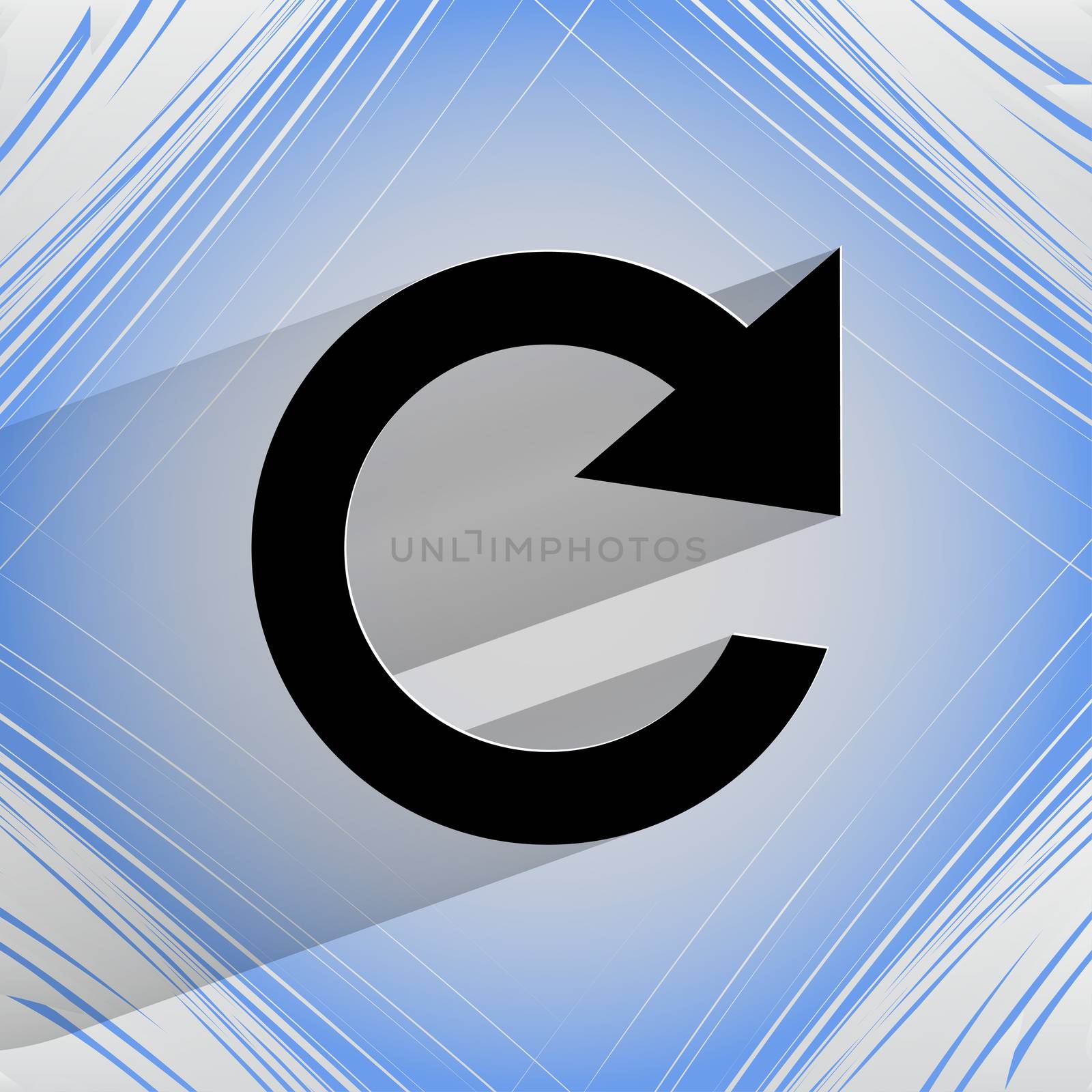 arrow Update. Flat modern web design on a flat geometric abstract background  by serhii_lohvyniuk