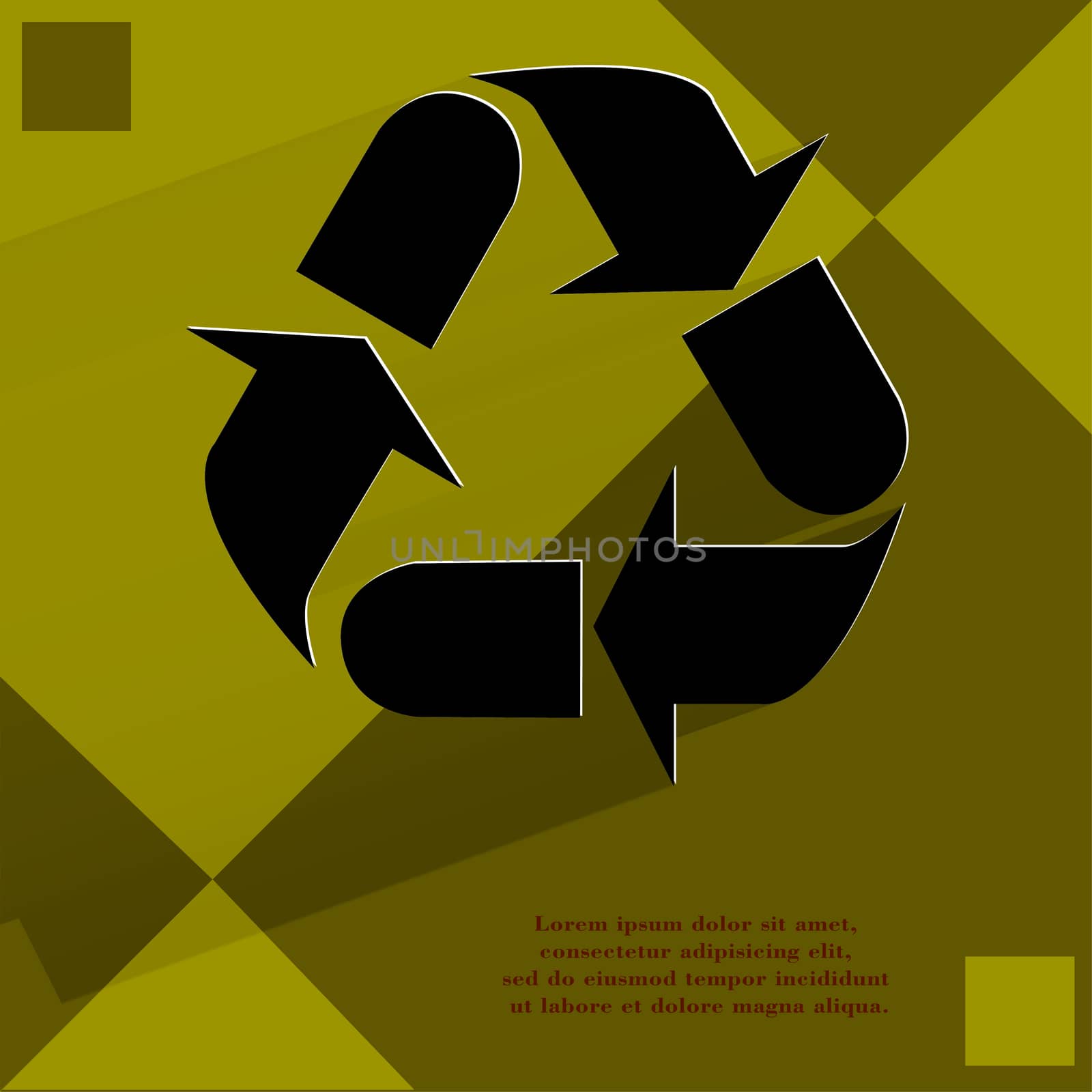 processing. Flat modern web design on a flat geometric abstract background  by serhii_lohvyniuk