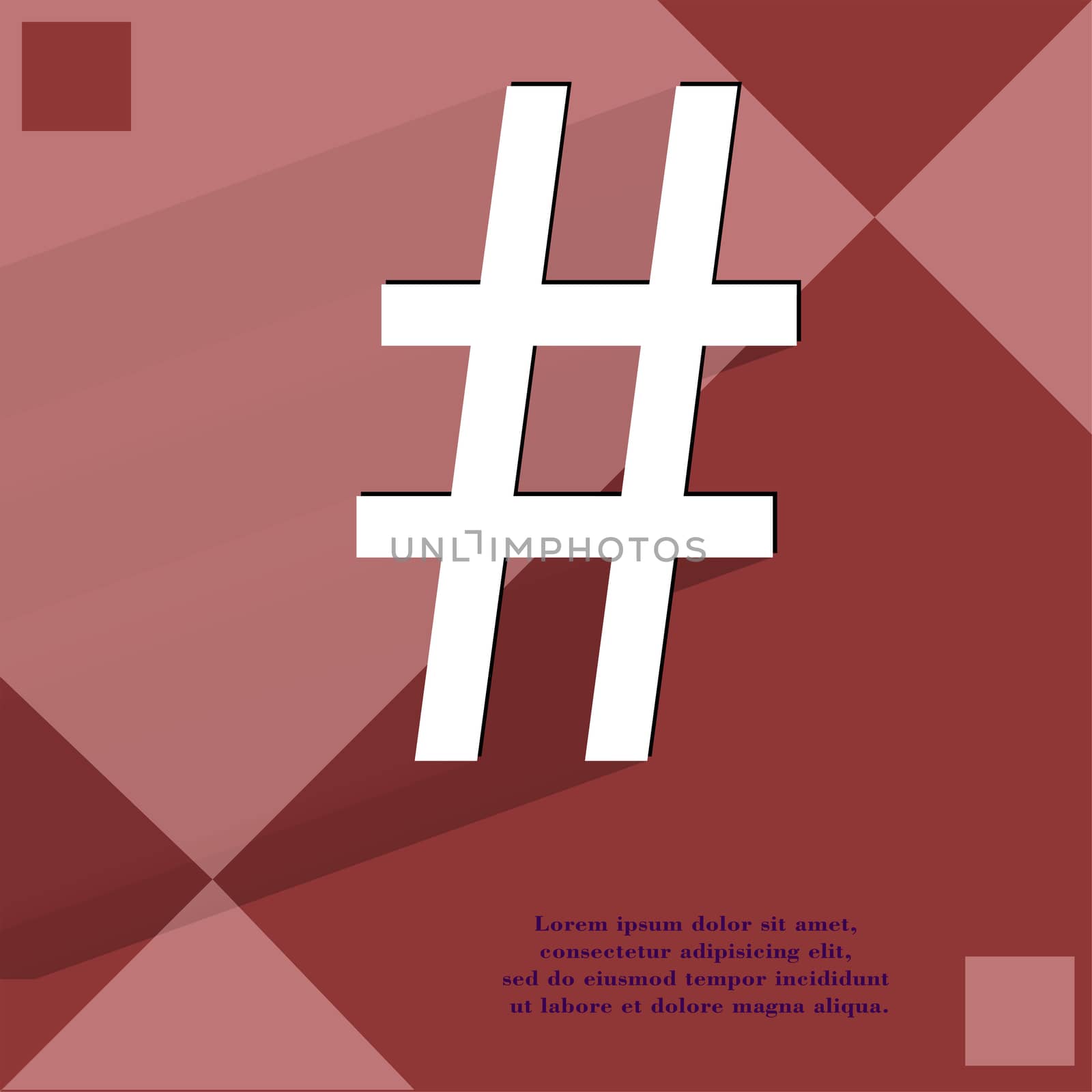sharp. Flat modern web design on a flat geometric abstract background  by serhii_lohvyniuk