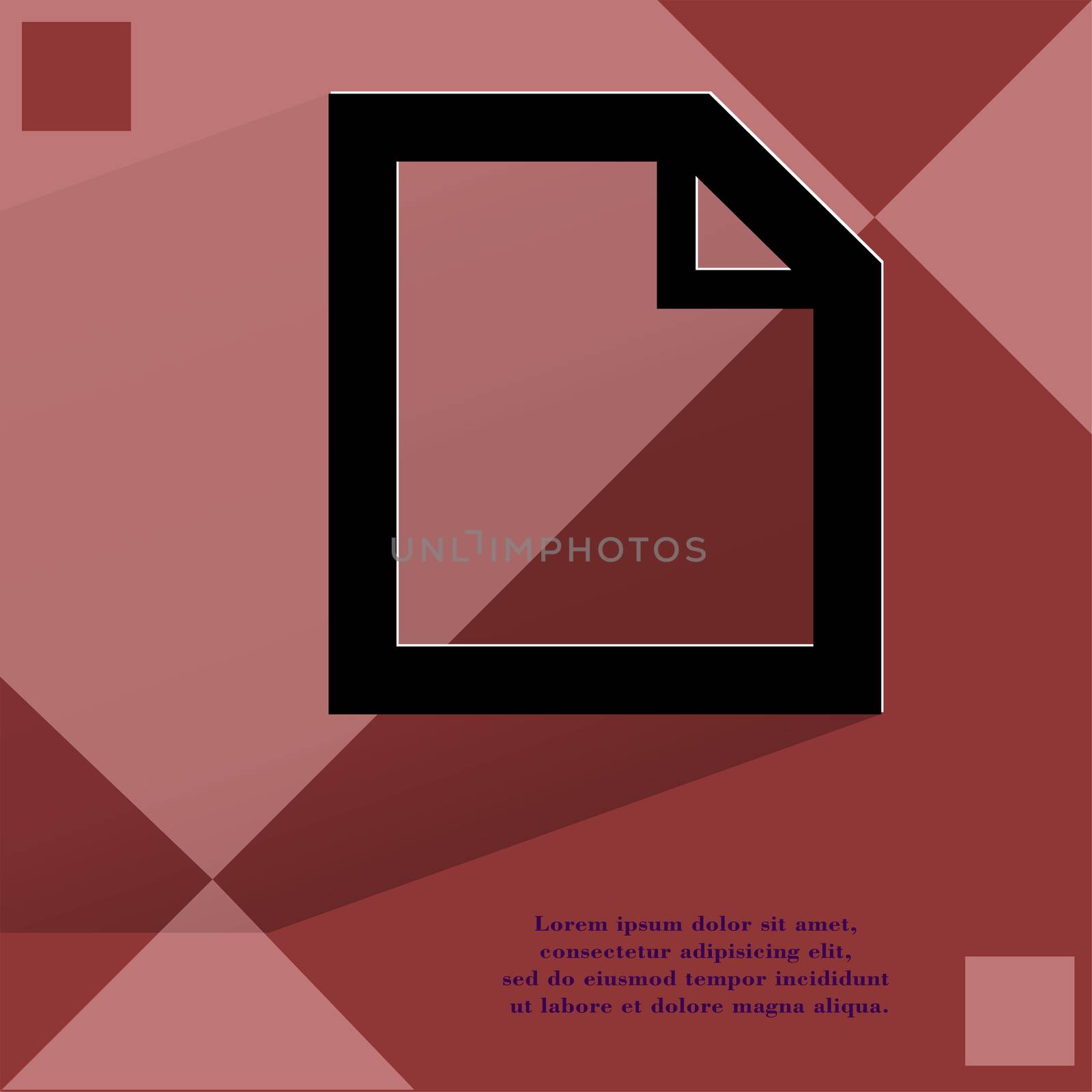 blank paper. Flat modern web design on a flat geometric abstract background by serhii_lohvyniuk