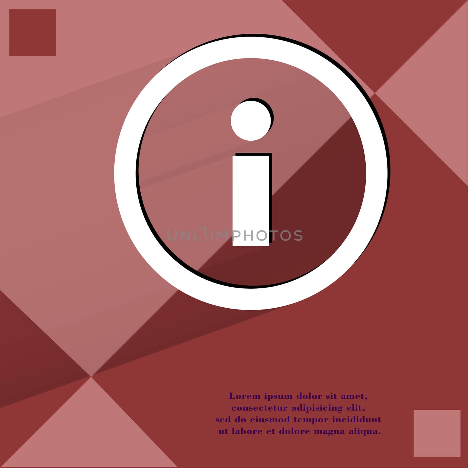 info. Flat modern web design on a flat geometric abstract background  by serhii_lohvyniuk