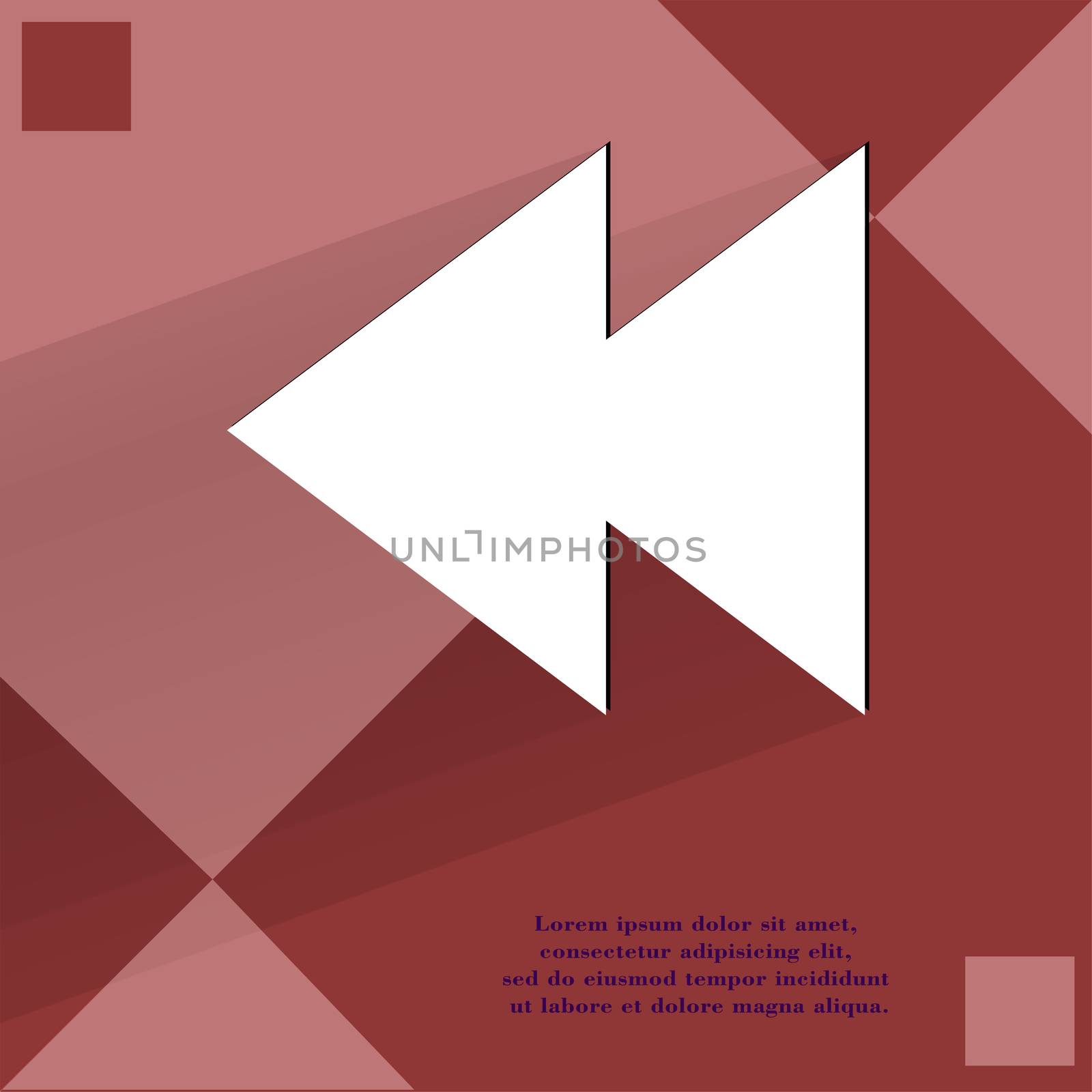 multimedia control. Flat modern web design on a flat geometric abstract background . 