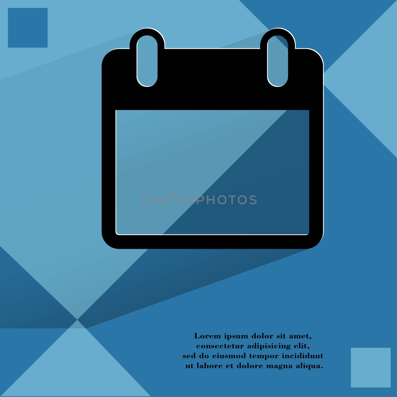 Calendar. Flat modern web design on a flat geometric abstract background  by serhii_lohvyniuk