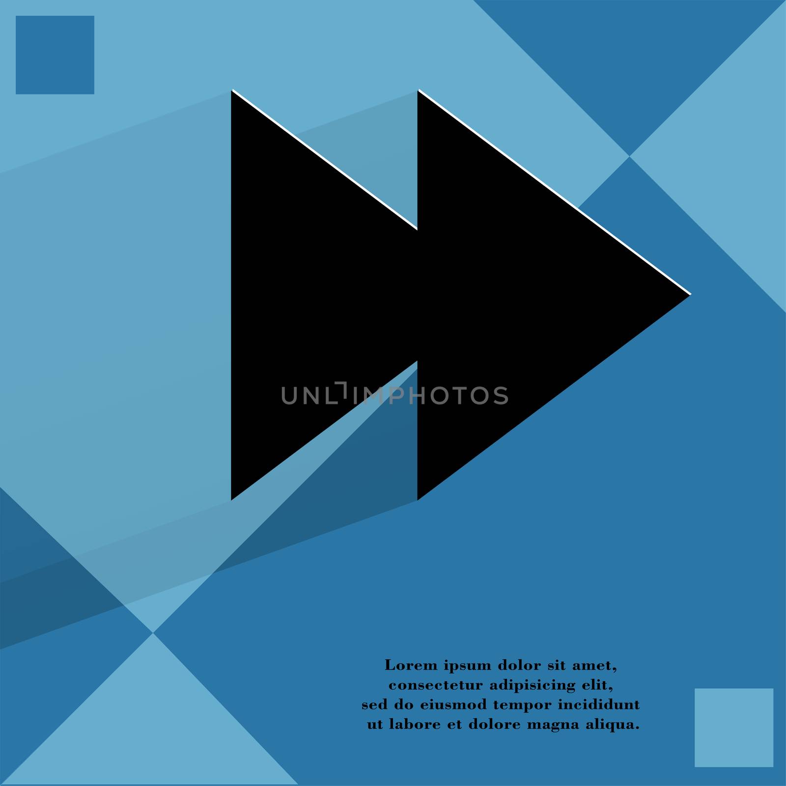 multimedia control. Flat modern web design on a flat geometric abstract background  by serhii_lohvyniuk