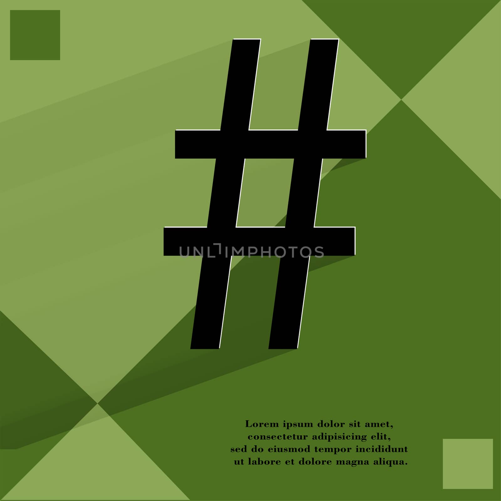 sharp. Flat modern web design on a flat geometric abstract background  by serhii_lohvyniuk