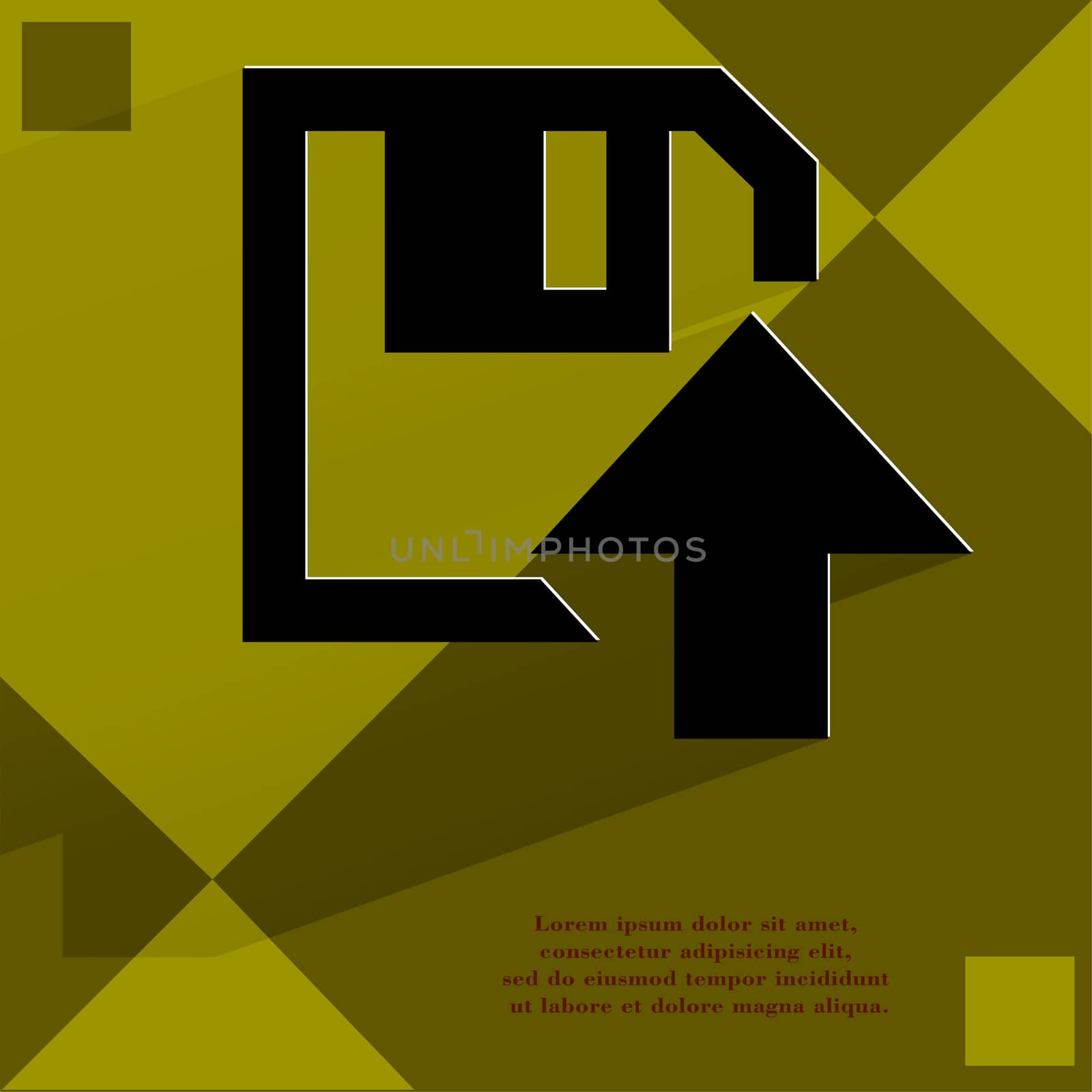floppy disk upload, Flat modern web design on a flat geometric abstract background . 