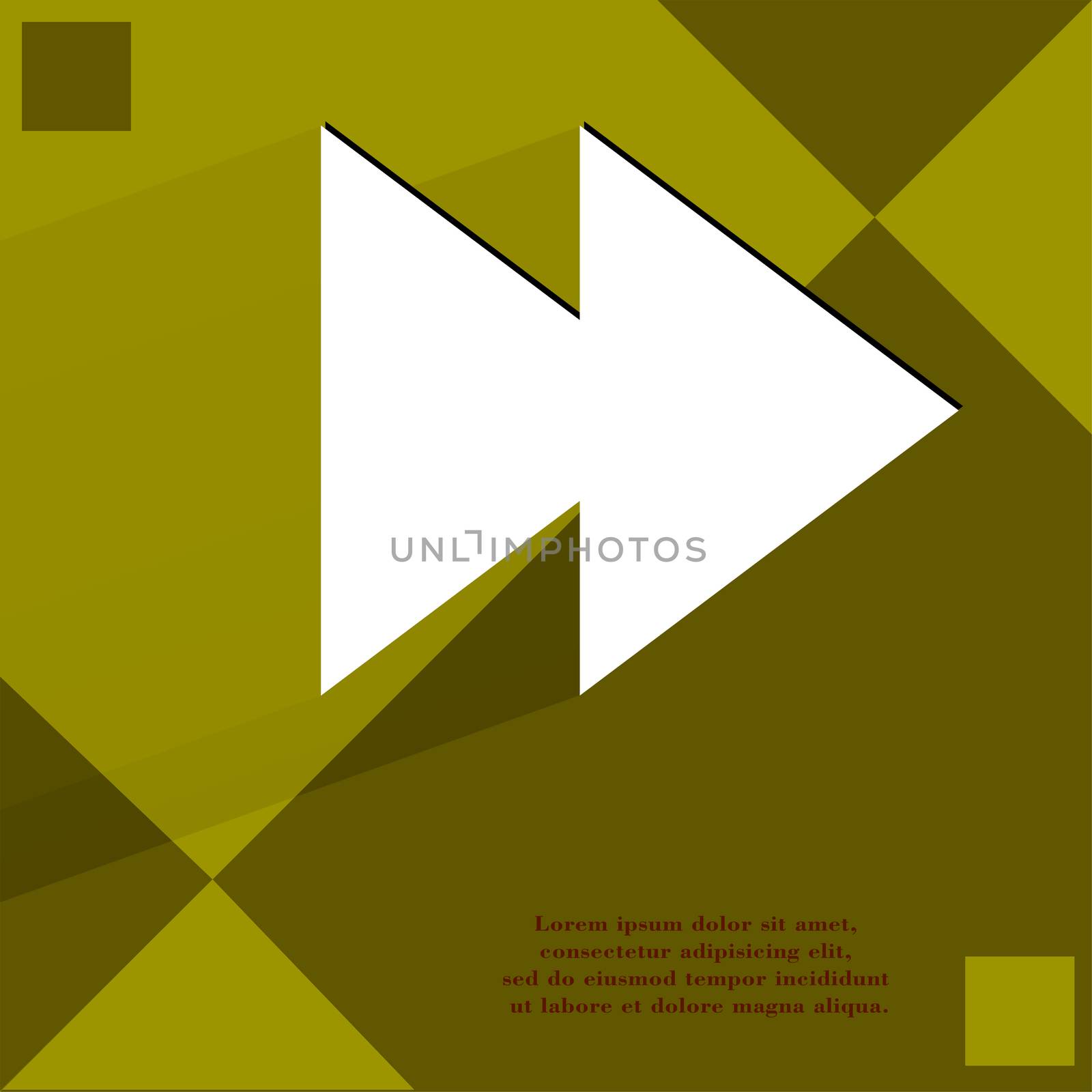 multimedia control. Flat modern web design on a flat geometric abstract background  by serhii_lohvyniuk