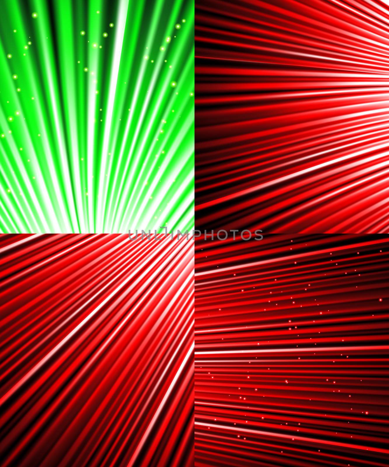 Set of Abstract luminous rays background.  by serhii_lohvyniuk