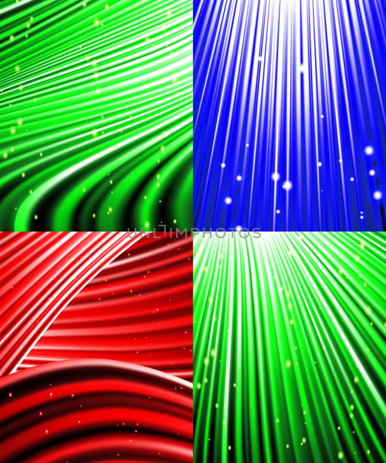 Set of Abstract luminous rays background.  by serhii_lohvyniuk