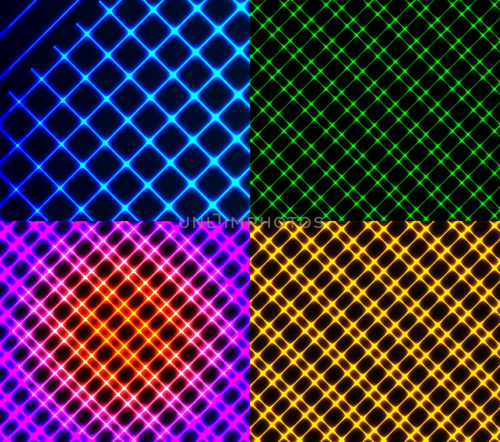 Set of Stylized abstract background  glowing lines.  by serhii_lohvyniuk