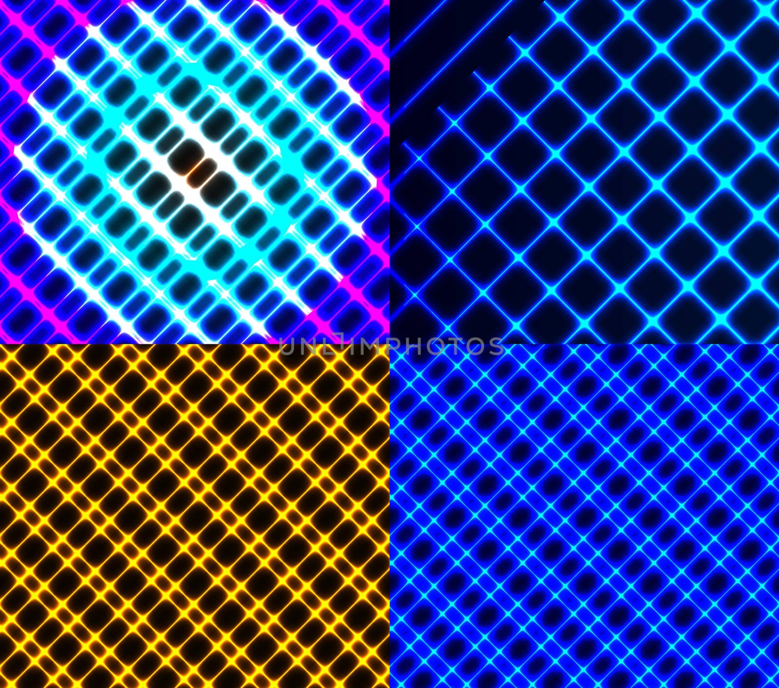 Set of dark abstract spectrum background lines.  illustration